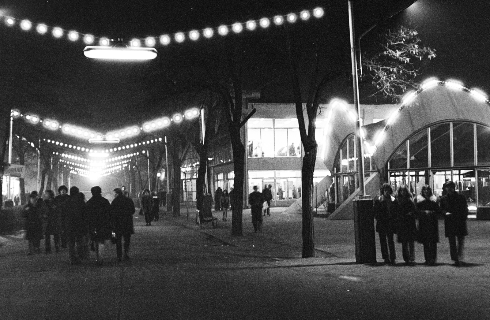 Hungary, Budapest XIV., 1976, Kereki Sándor, Budapest, night, Fortepan #206405