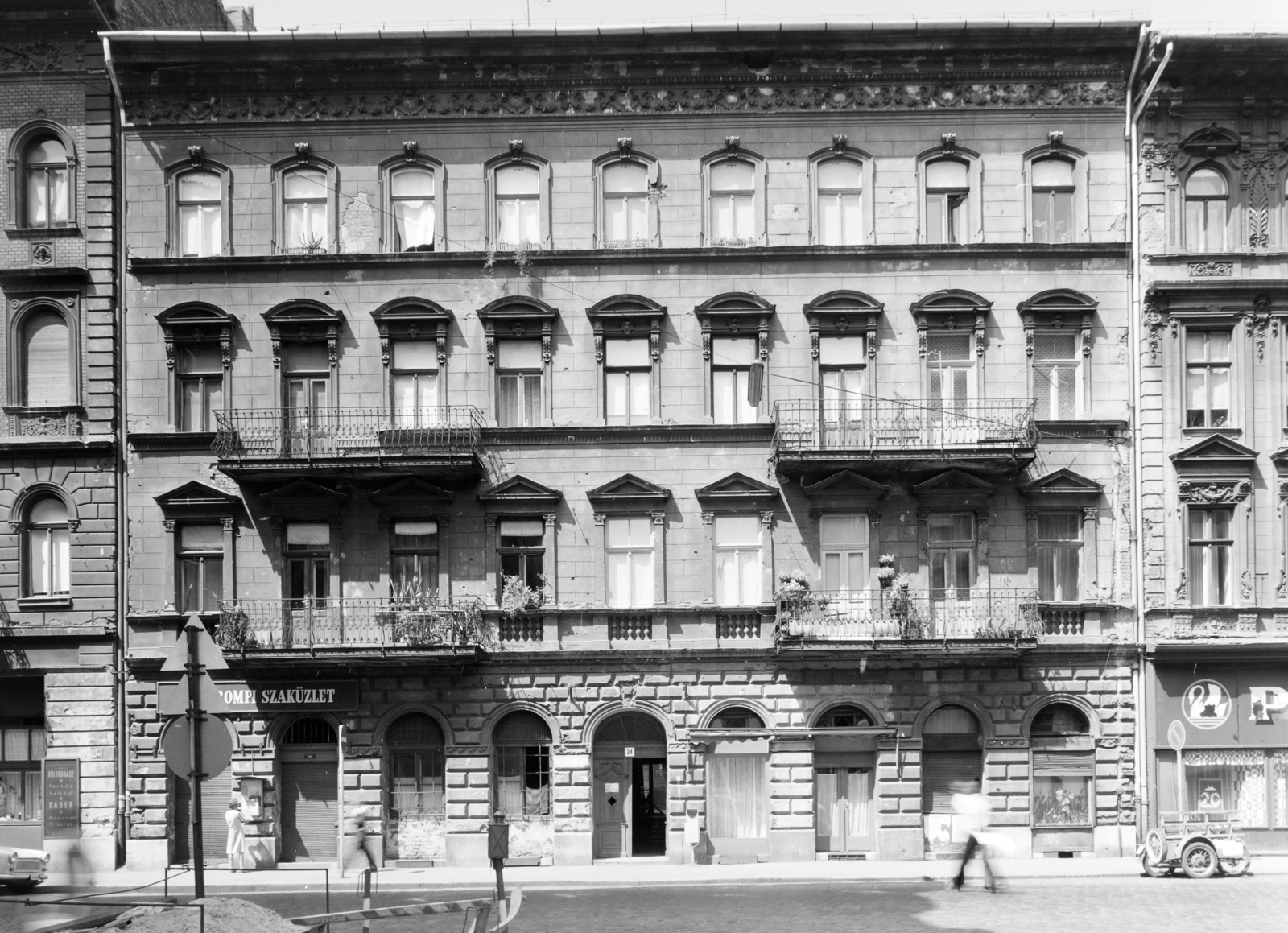 Hungary, Budapest VII., István (Landler Jenő) utca, szemben a 34-es számú ház a Cserhát utcától nézve., 1974, FŐFOTÓ, Budapest, Fortepan #206576