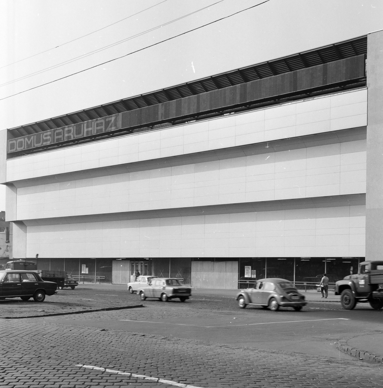 Hungary, Budapest XIII., Róbert Károly körút 67., Domus Áruház., 1974, FŐFOTÓ, Budapest, Brutalist architecture, Fortepan #206601