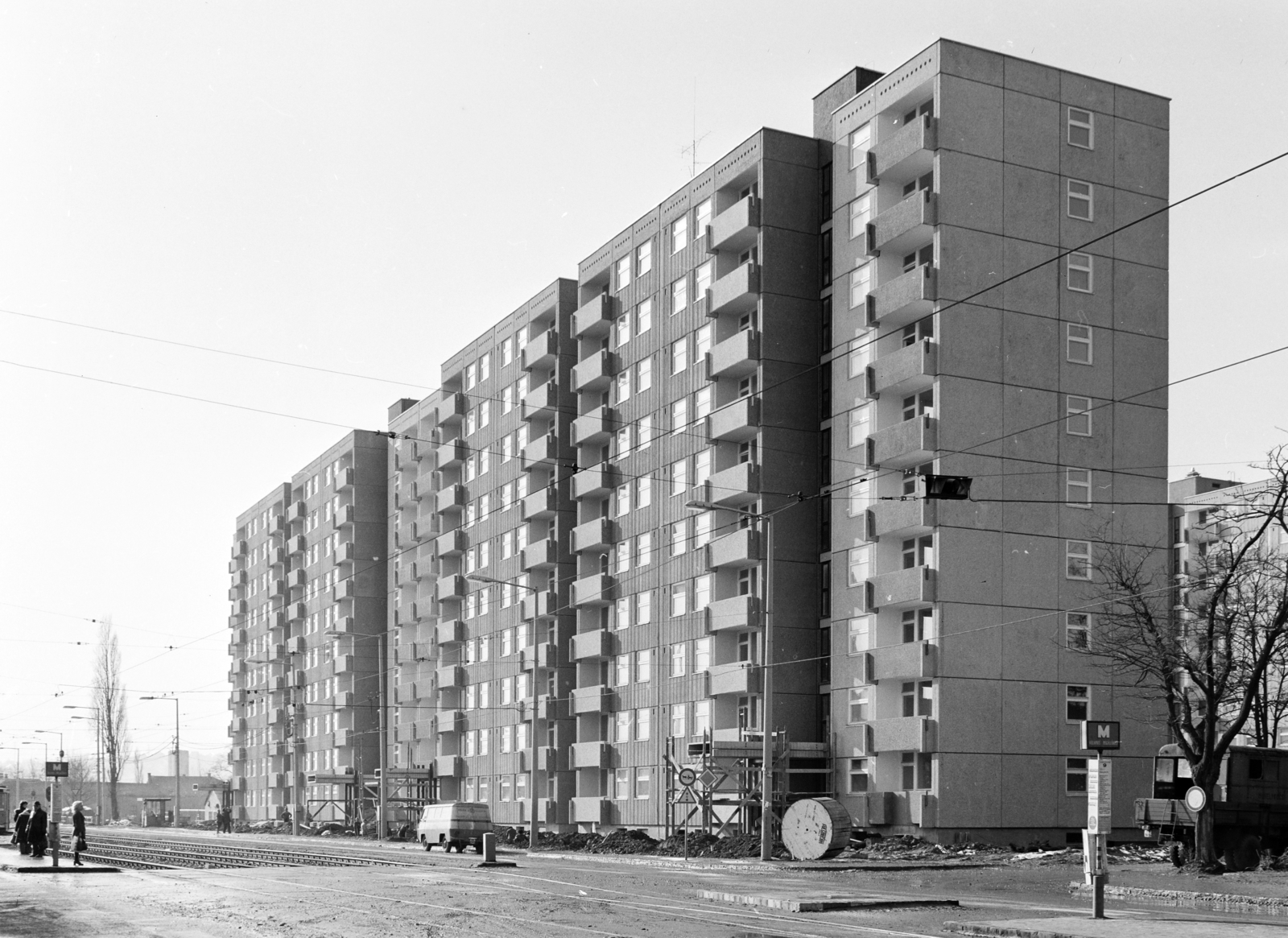 Hungary, Budapest XI., Fehérvári út az Albertfalva kitérőnél, jobbra a Csurgói út., 1975, FŐFOTÓ, Budapest, Fortepan #206714