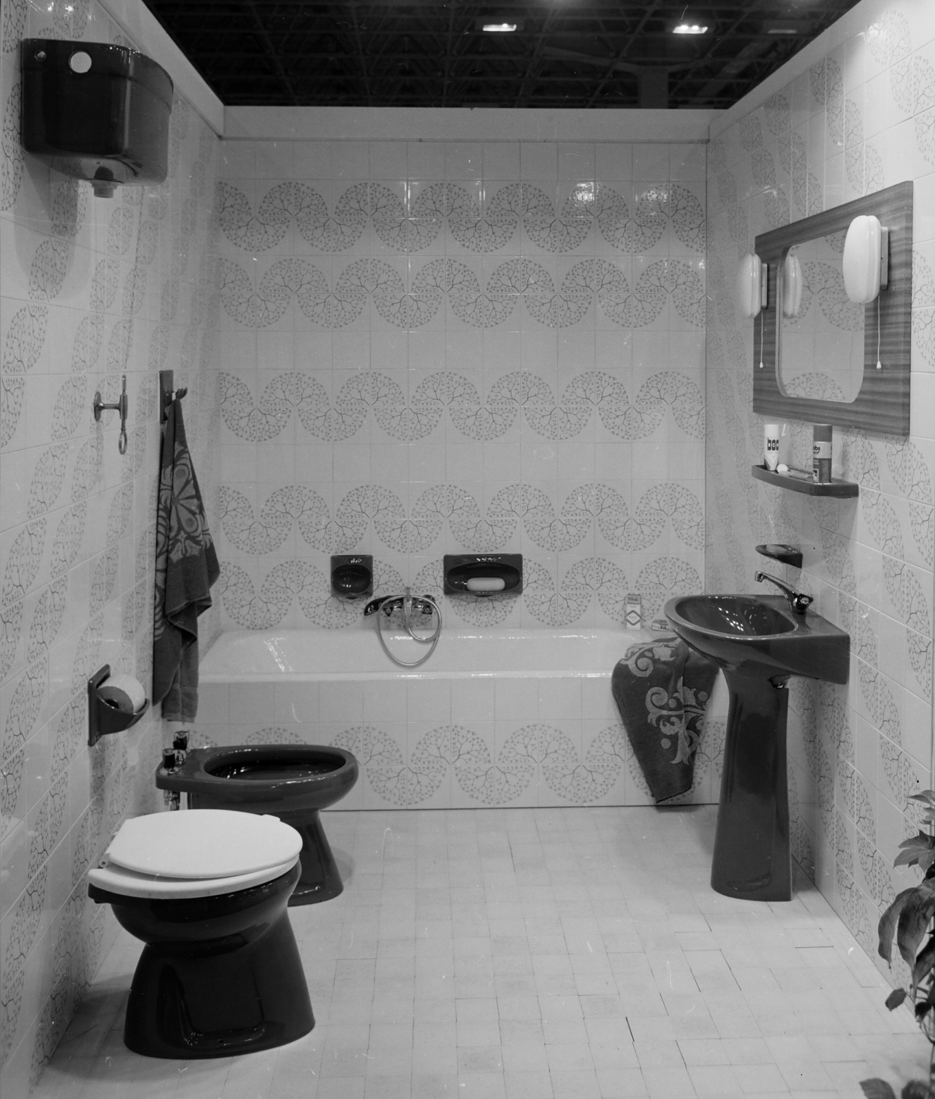 1977, FŐFOTÓ, interior, bathroom, Fortepan #207241