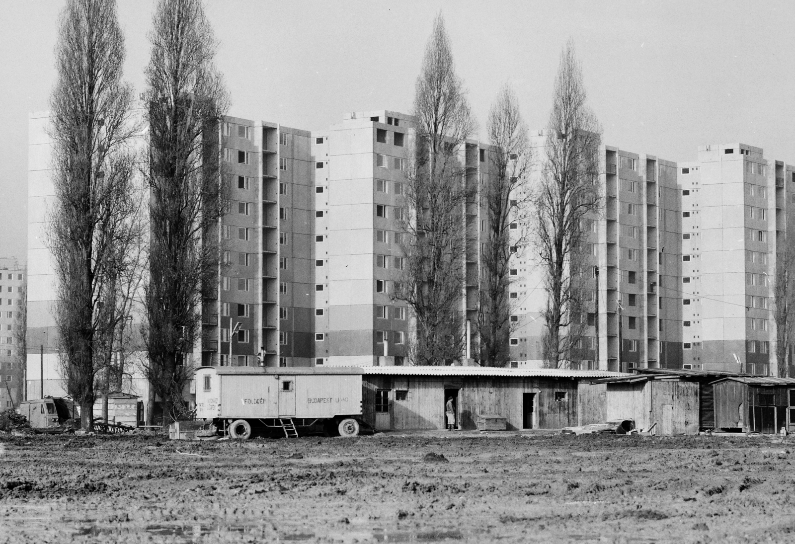 Magyarország, Budapest XVIII., építés alatt álló Csontváry Kosztka Tivadar utcai panelház., 1979, FŐFOTÓ, Budapest, Fortepan #207333