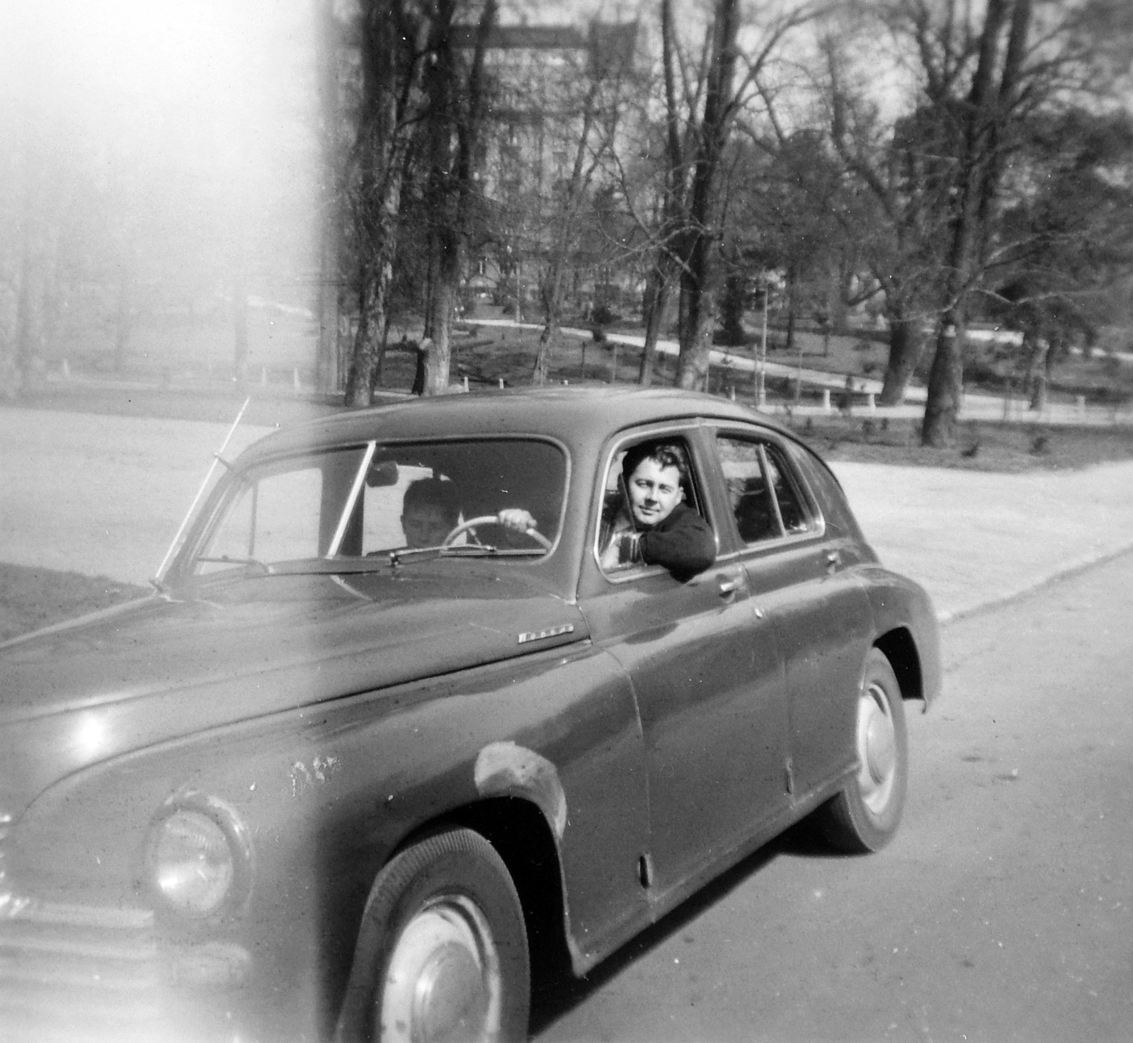 Magyarország, Városmajor, Budapest XII., Szamos utca, háttérben a Szilágyi Erzsébet fasor. Pobjeda GAZ M-20 típusú személygépkocsi., 1966, Fortepan, szovjet gyártmány, GAZ-márka, automobil, GAZ M20 Pobjeda, Budapest, Fortepan #20734