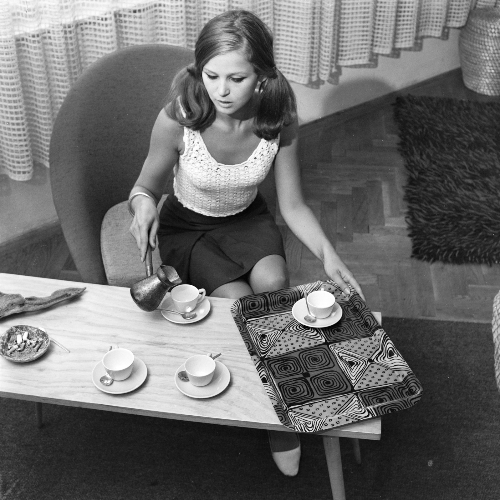 1967, FŐFOTÓ, coffee, advertising photography, plan view, Fortepan #207391