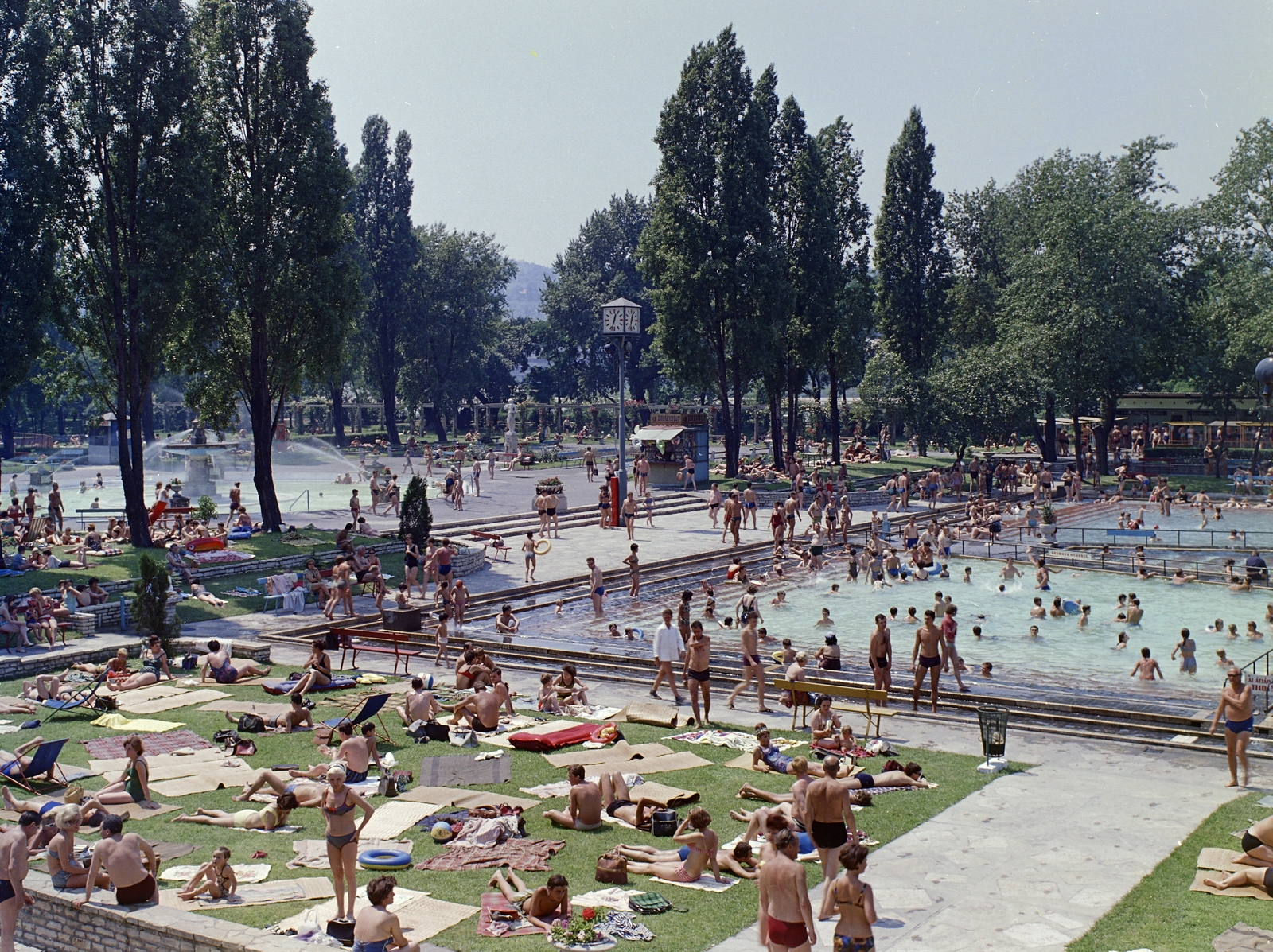 Hungary, Margit Islands, Budapest, Palatinus Strandfürdő., 1967, FŐFOTÓ, beach, Fortepan #207546