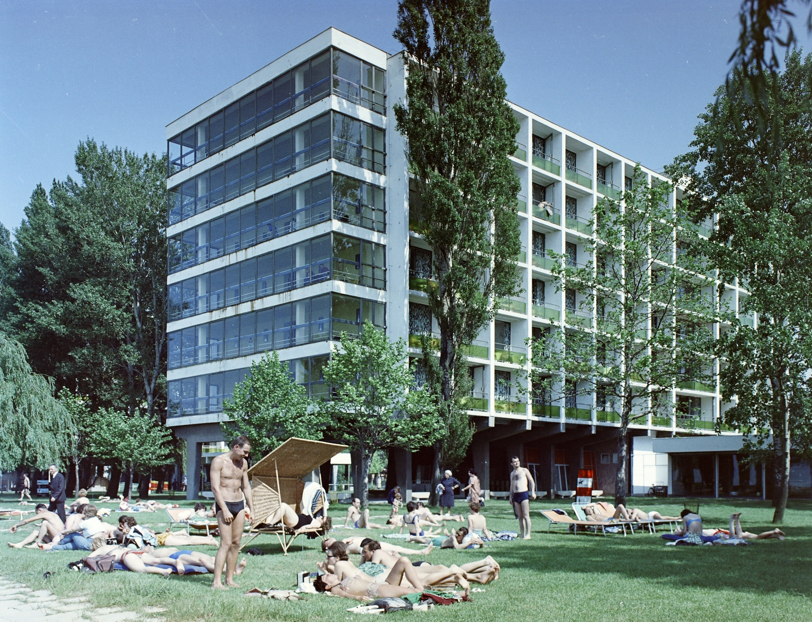 Hungary,Lake Balaton, Siófok, Lidó Szálló., 1967, FŐFOTÓ, colorful, Fortepan #207614