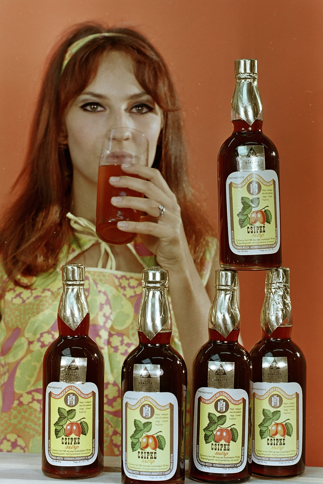 Hungary, 1969, FŐFOTÓ, advertising photography, syrup, Fortepan #207908