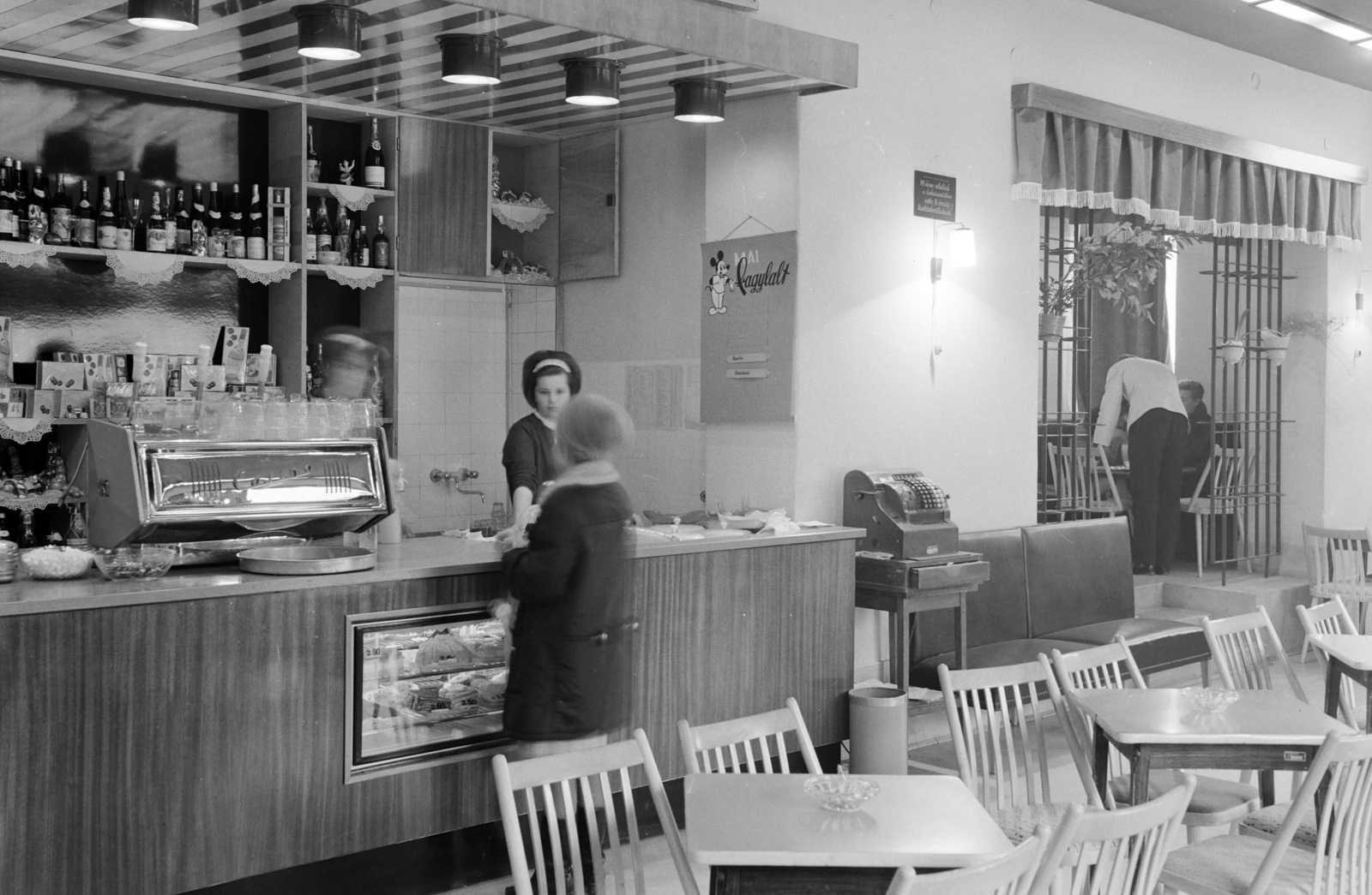 1969, FŐFOTÓ, eszpresszó, pénztárgép, Casino-kávégép, Fortepan #207975