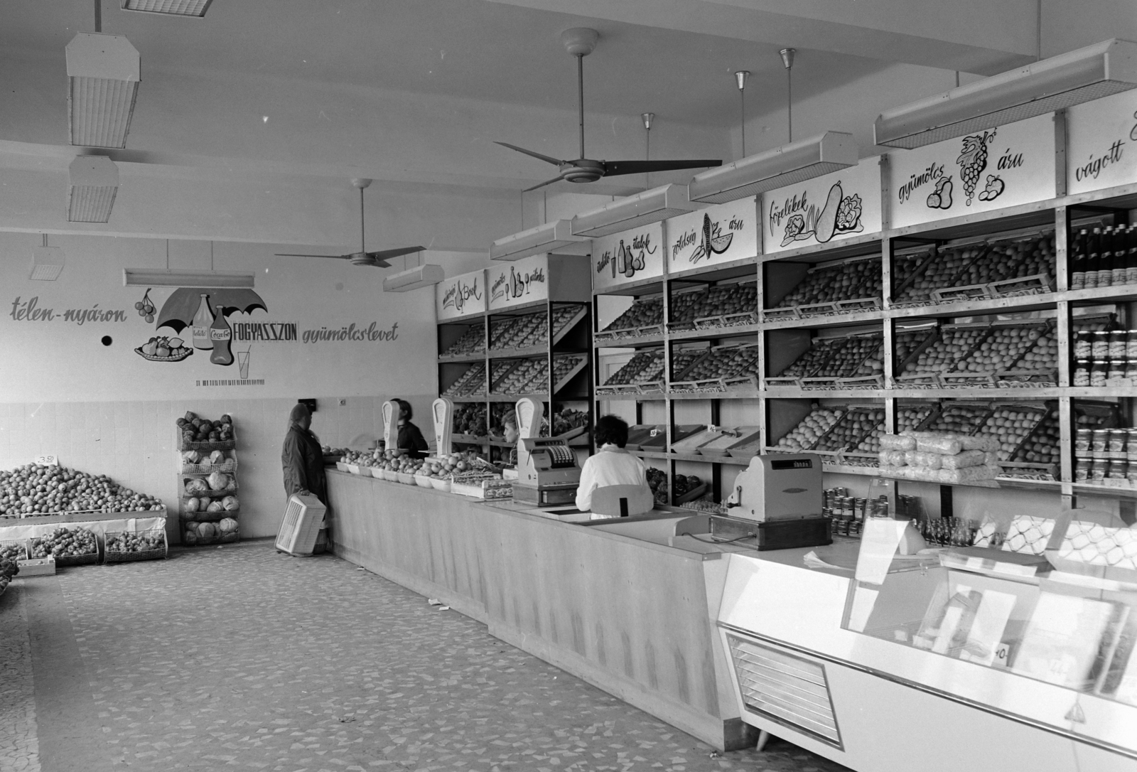 1969, FŐFOTÓ, greengrocer, Fortepan #208093