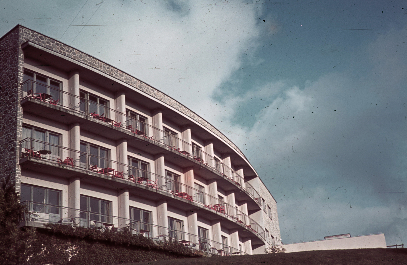 Hungary, Pécs, Kikelet szálló., 1942, Fortepan, hospitality, colorful, hotel, Fortepan #20815