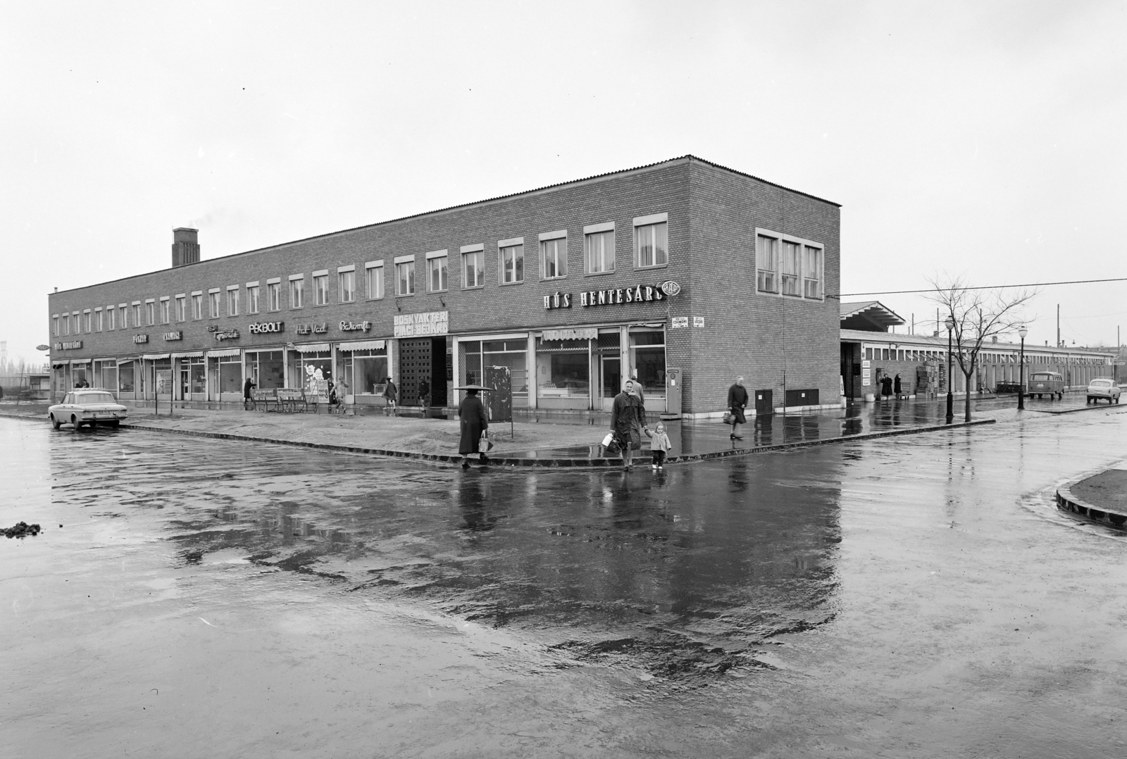 Magyarország, Budapest XIV., Csömöri út 9-11., Bosnyák téri Vásárcsarnok., 1969, FŐFOTÓ, Budapest, Fortepan #208373