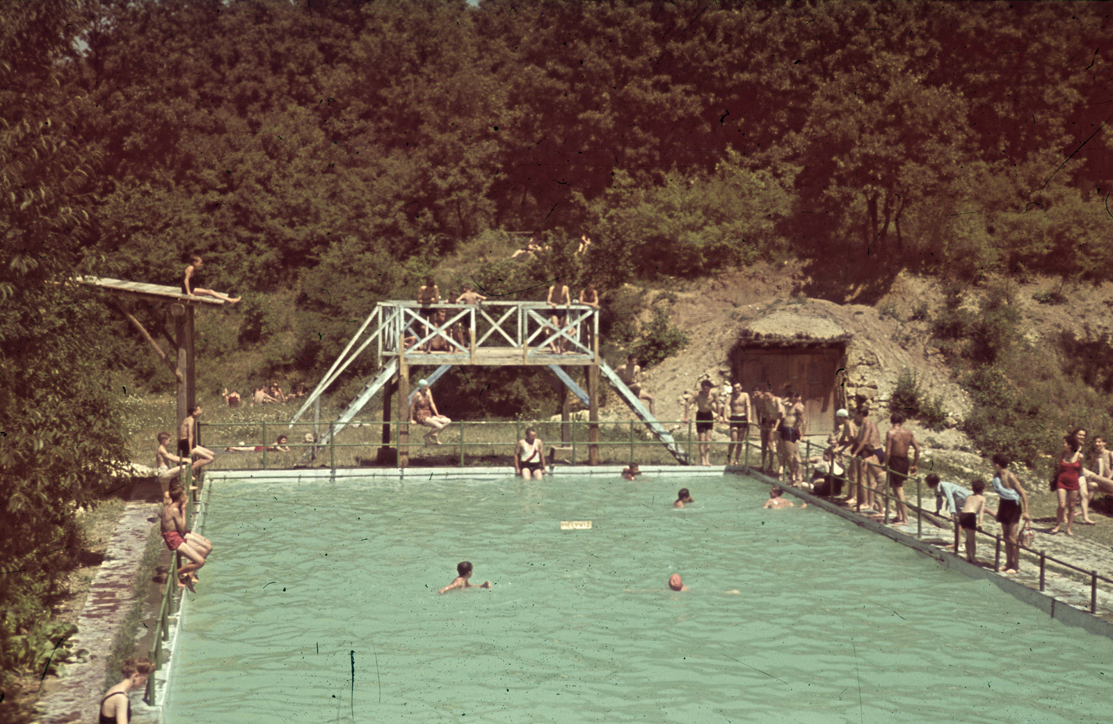1941, Fortepan, strand, színes, fürdőzés, Fortepan #20862