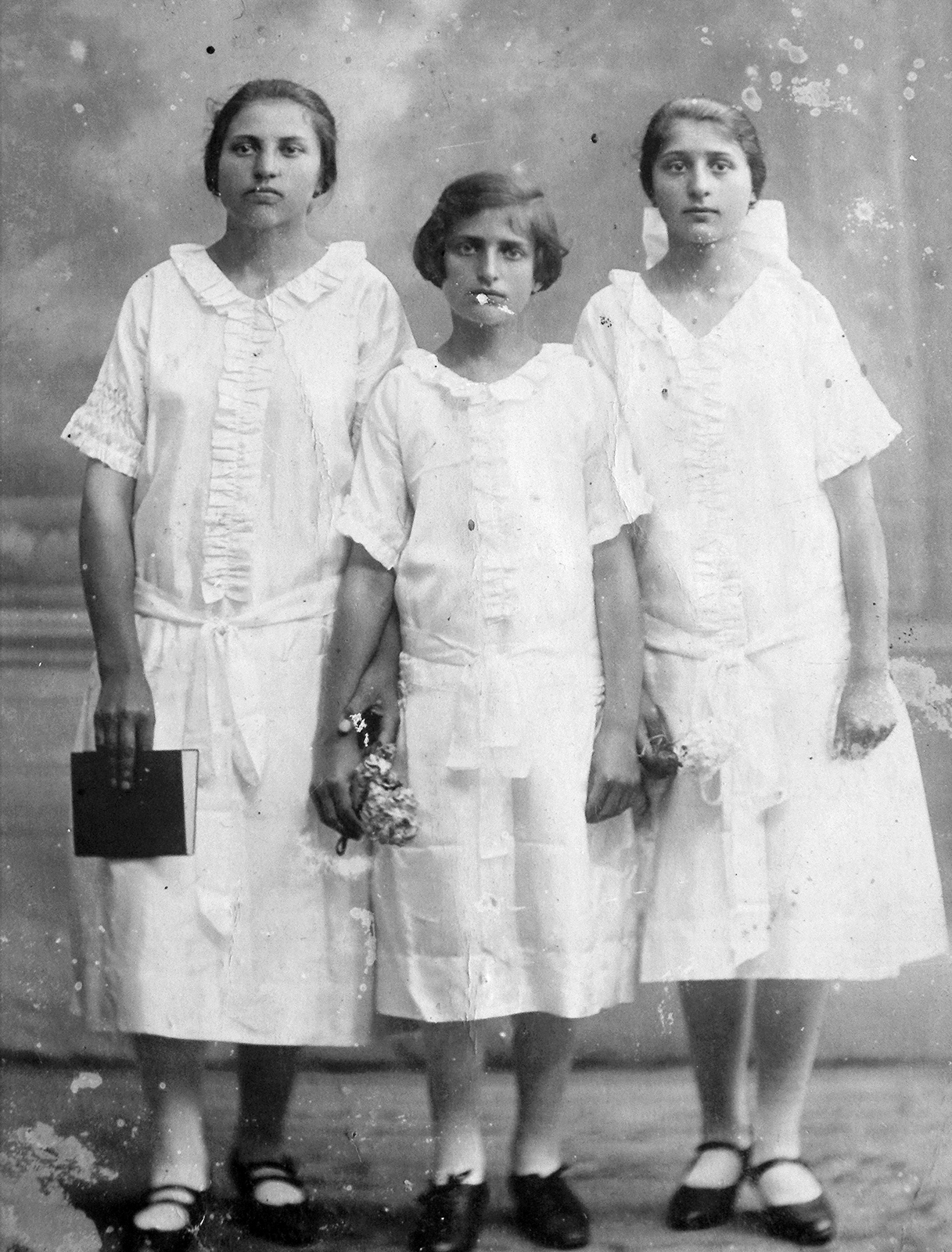 1925, Miklós Tibor, flower, girl, Fortepan #20875