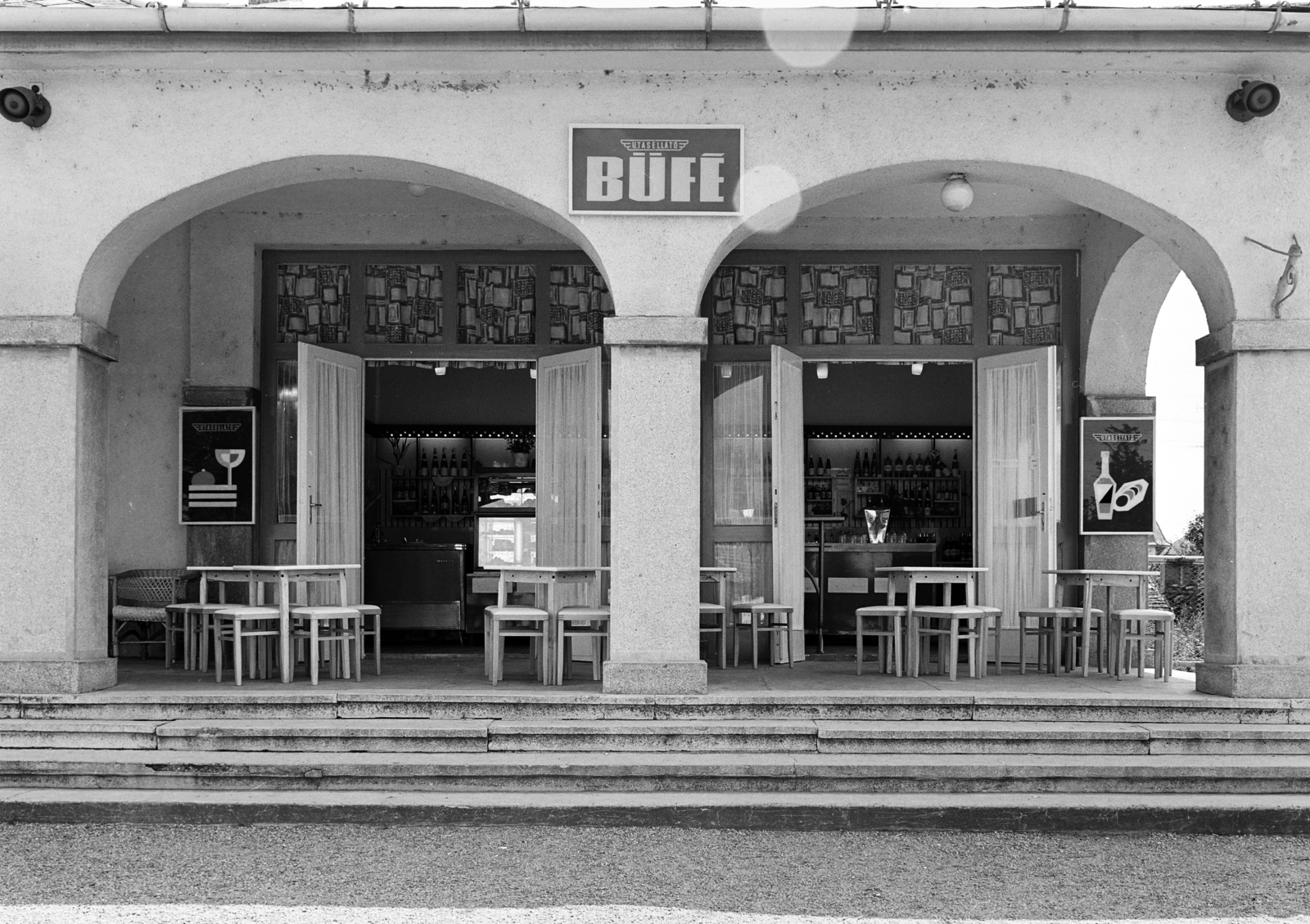 Magyarország, Balatonmáriafürdő, vasútállomás., 1969, FŐFOTÓ, büfé, utasellátó, Fortepan #208755