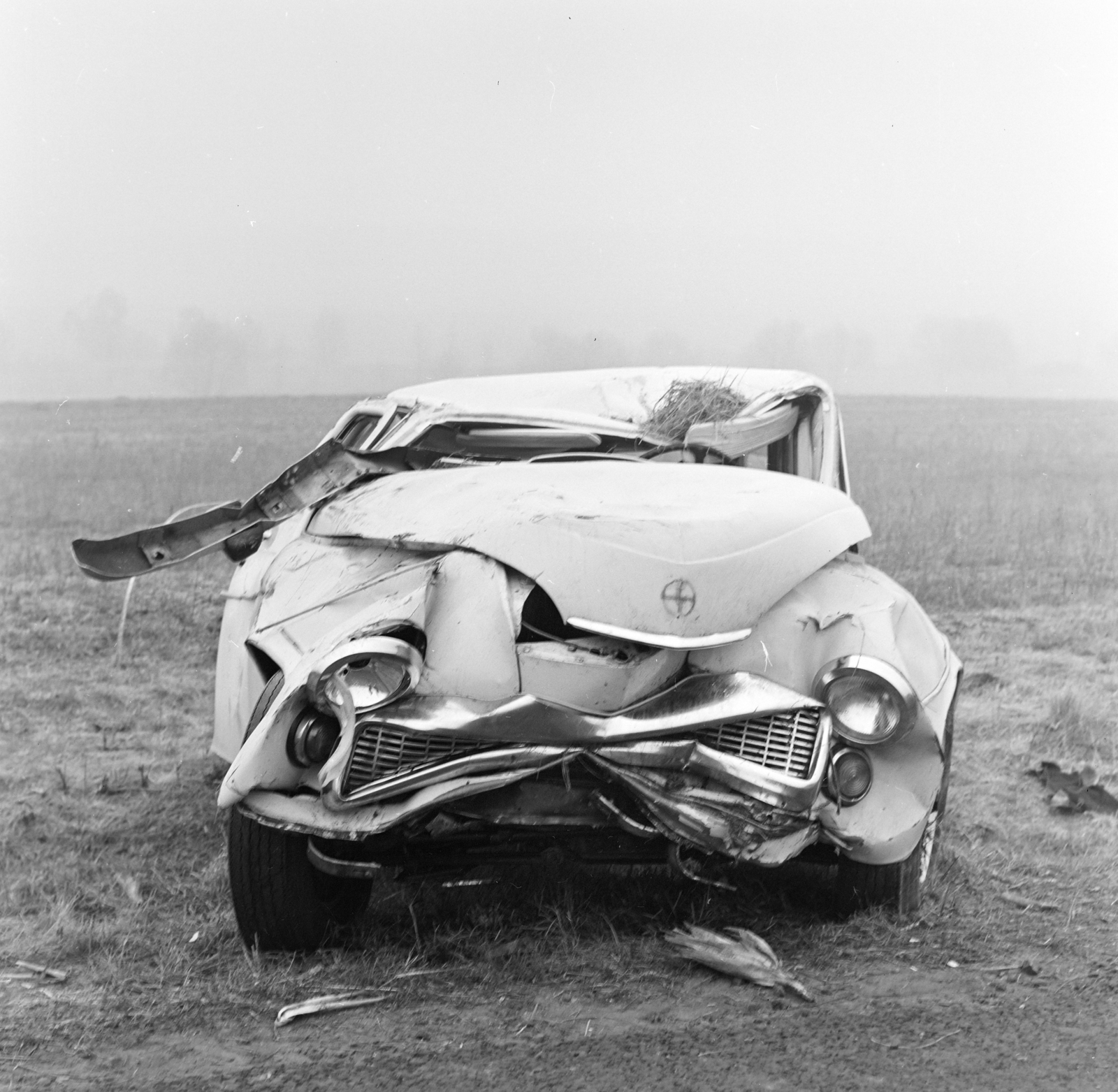 1970, FŐFOTÓ, accident, wreck, FSO-brand, Fortepan #208796