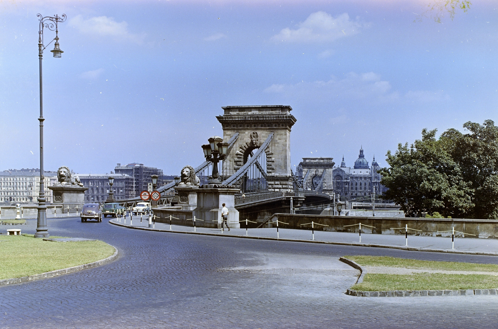 Hungary, Budapest I., Clark Ádám tér, szemben a Széchenyi Lánchíd., 1962, FŐFOTÓ, Budapest, Fortepan #209198