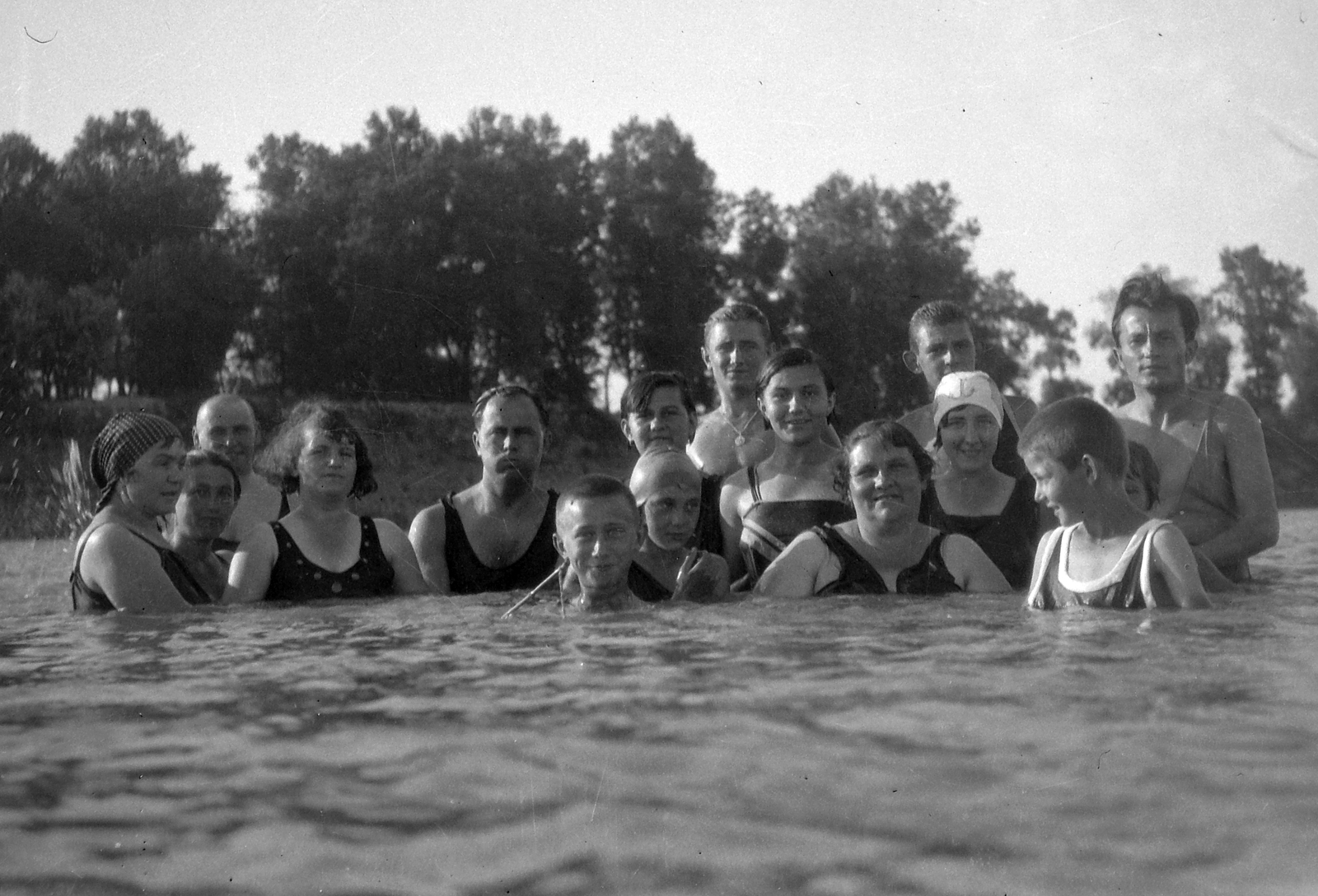 1934, Hegedűs Judit, bathing suit, tableau, bathing, Fortepan #20922