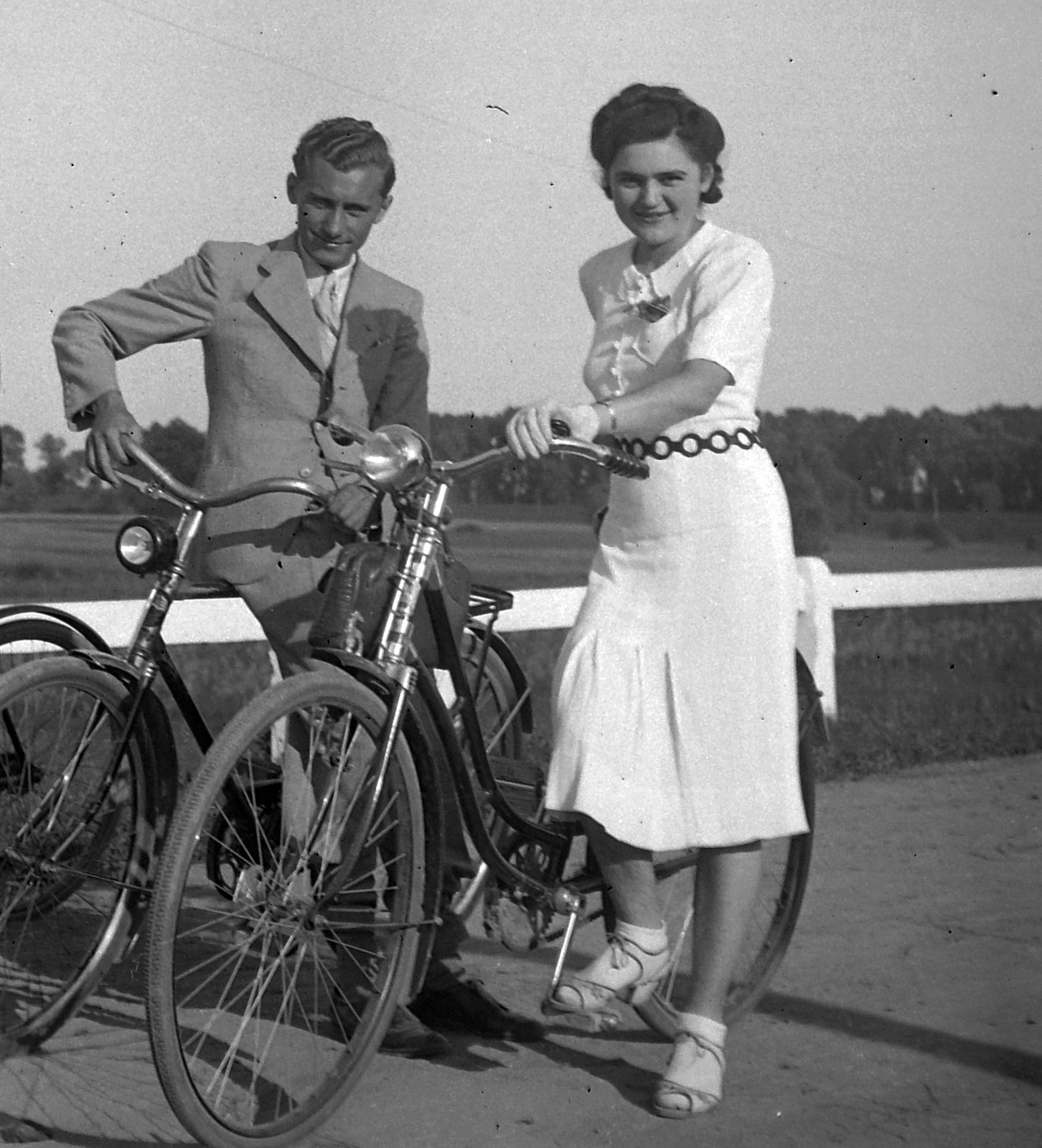 1938, Hegedűs Judit, bicycle, excursion, Weiss Manfréd-brand, Fortepan #20949
