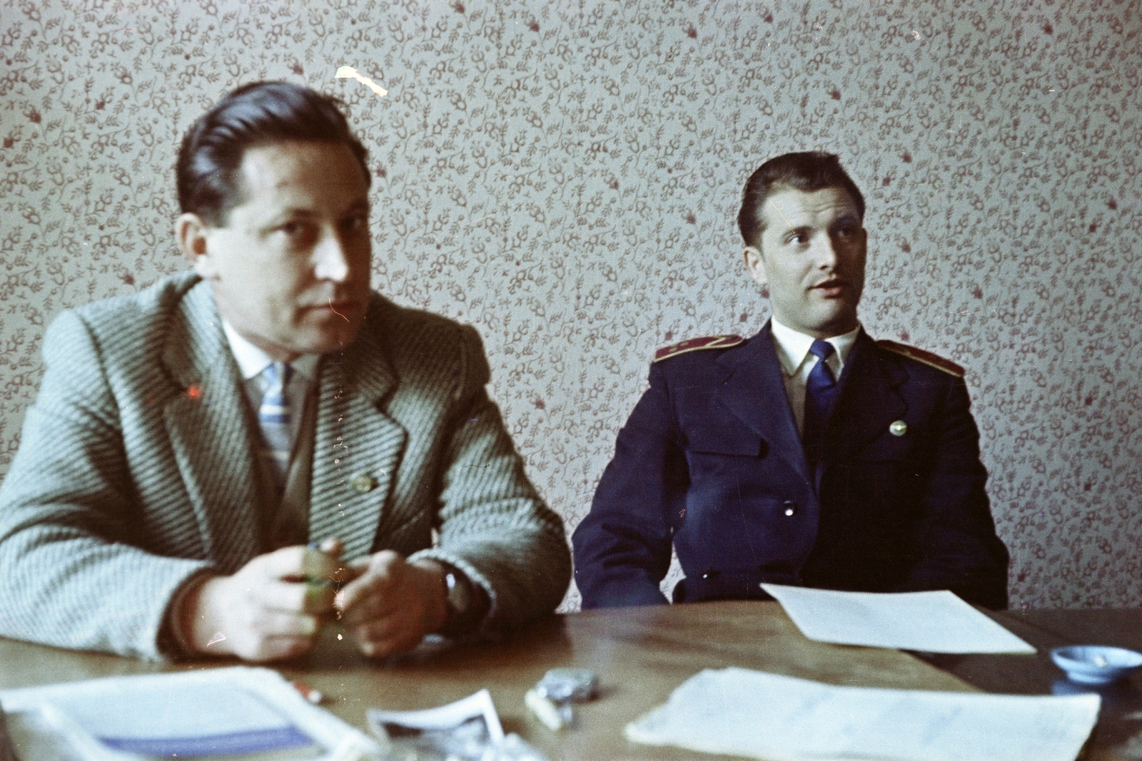 1958, Belházy Miklós, uniform, suit, colorful, Fortepan #209884