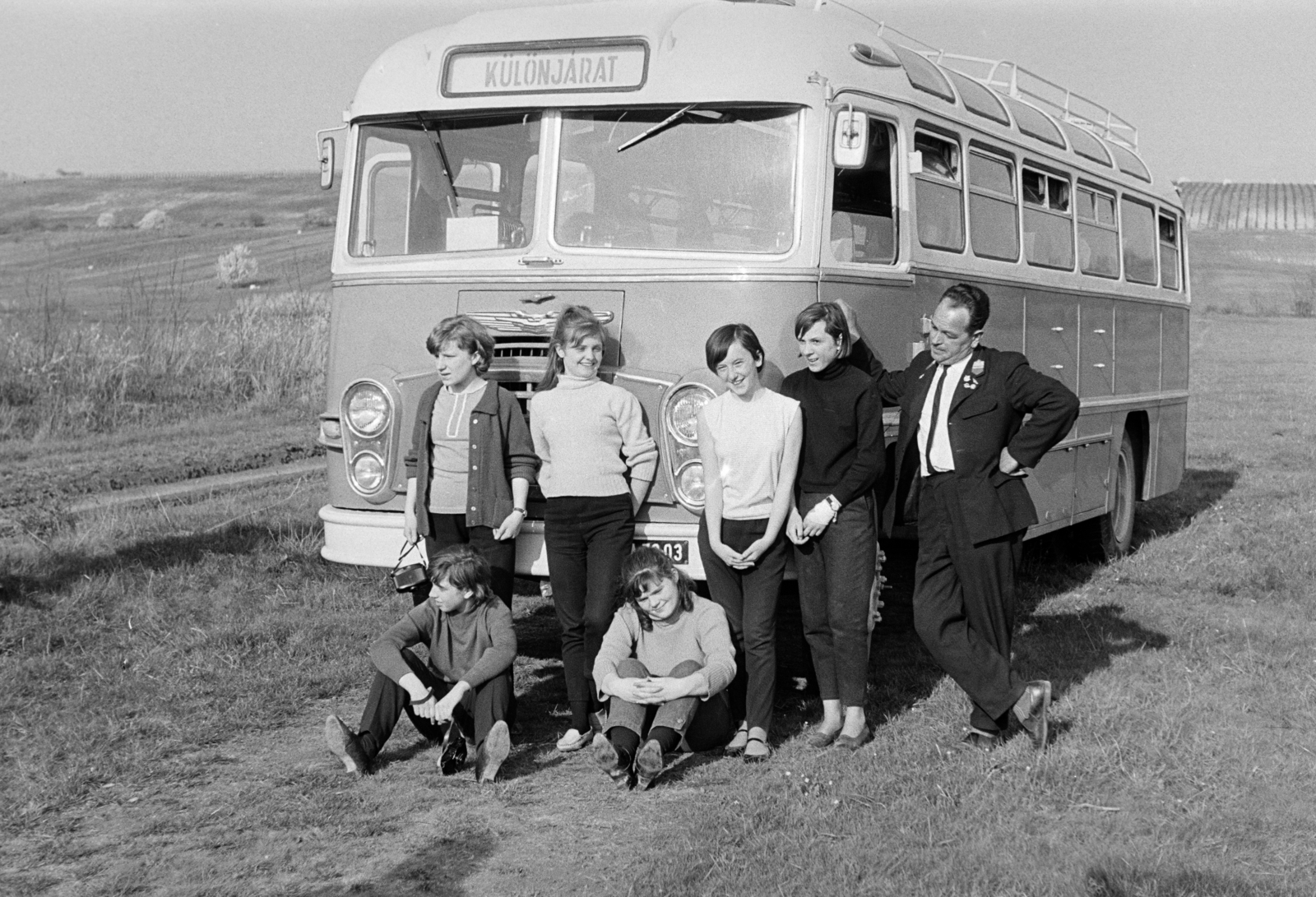 1966, Belházy Miklós, bus, Ikarus-brand, Fortepan #209926