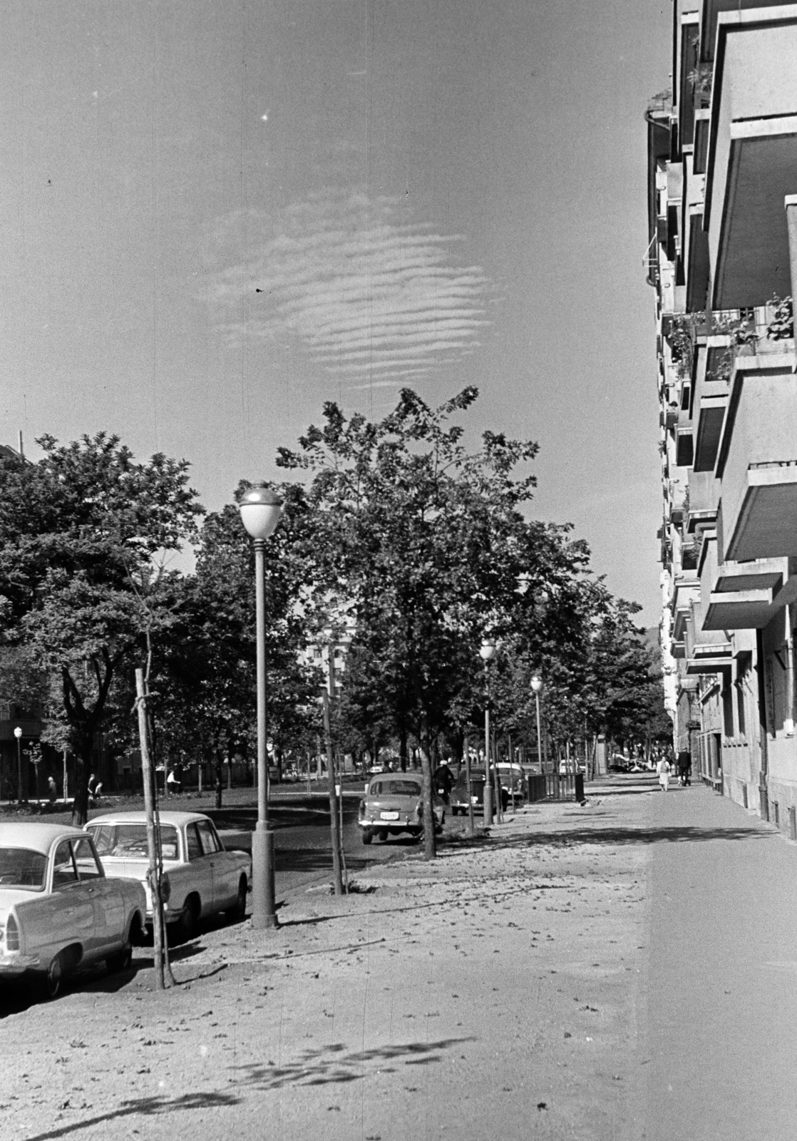 Magyarország, Budapest XI., a Bocskai út a 17-es számú háztól a Fadrusz utca felé nézve., 1966, Belházy Miklós, Budapest, utcakép, Fortepan #209950