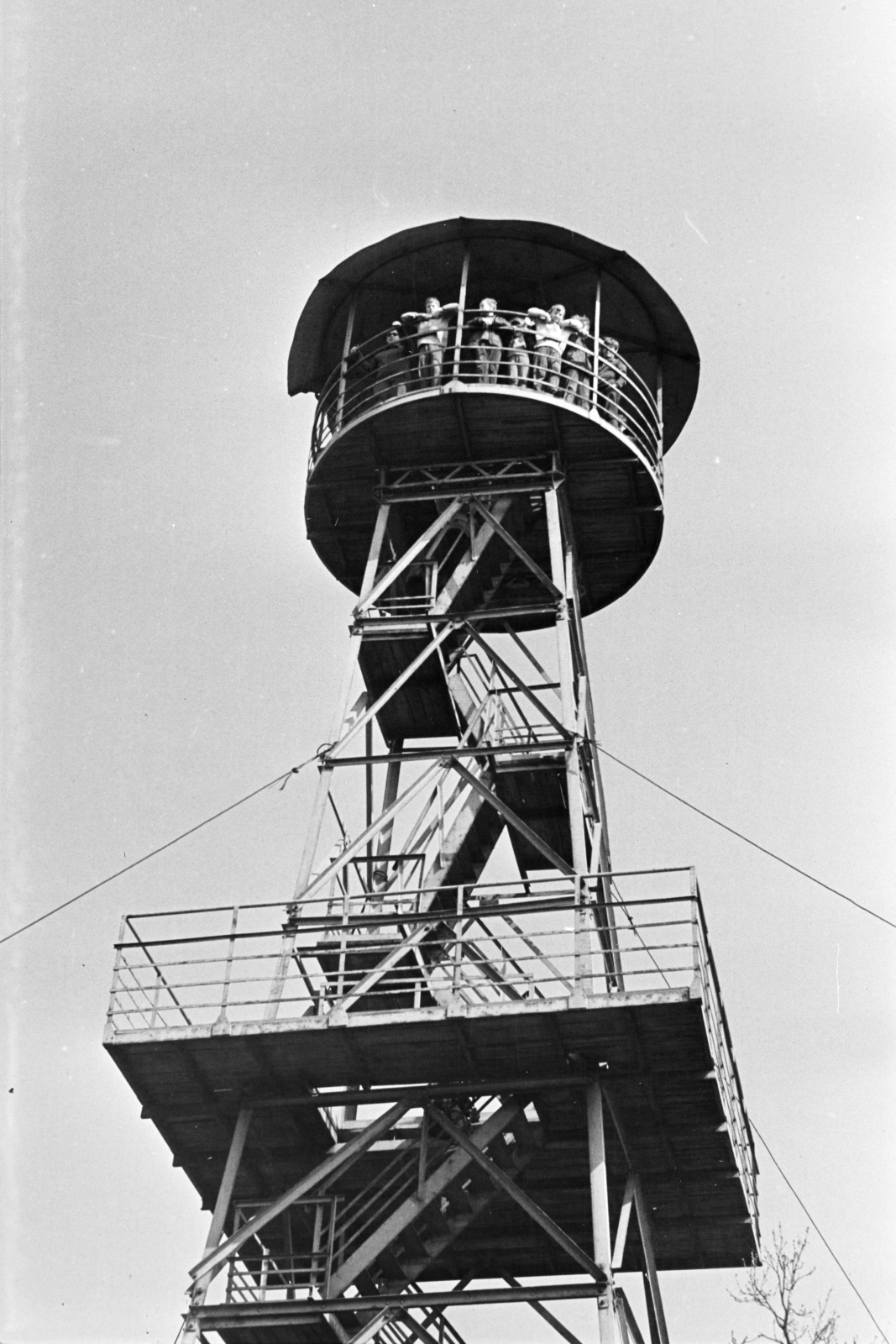 Magyarország, Kozárd, Nagymező, kilátó., 1967, Belházy Miklós, alulnézet, Fortepan #210107