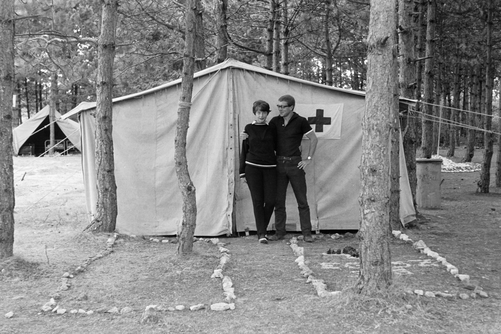 1968, Belházy Miklós, Young Pioneer camp, Fortepan #210127