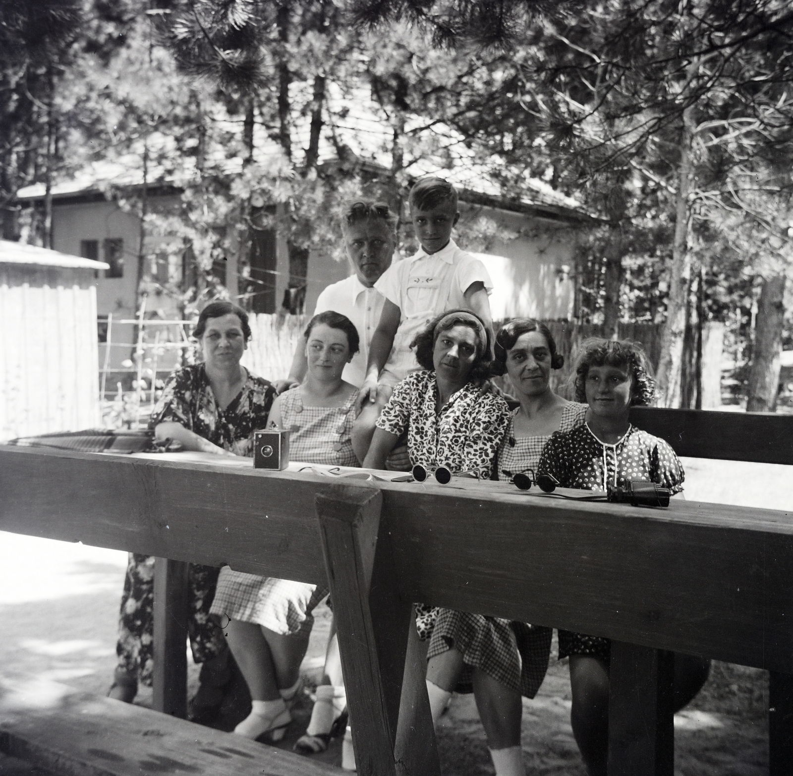 Hungary,Lake Balaton, Siófok, Szabadifürdő (ekkor Balatonszabadi település része)., 1938, Belházy Miklós, Fortepan #210170