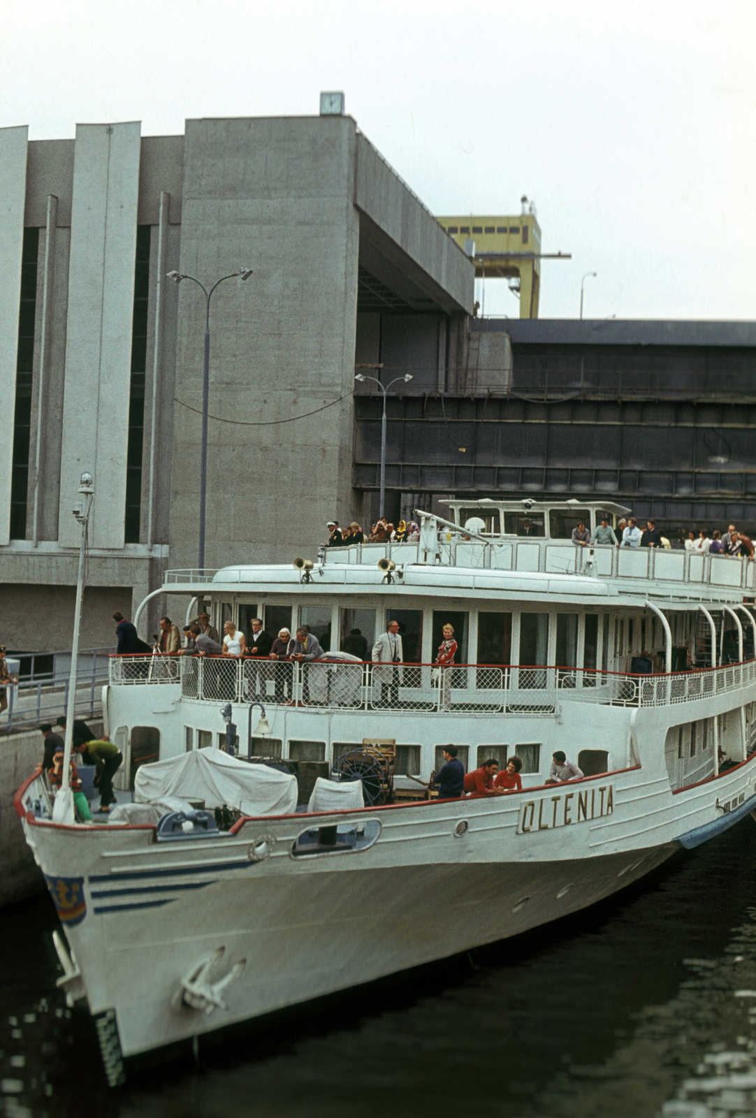 Románia, Drobeta-Turnu Severin, (ekkor Turnu Severin), Gura Văii, a Vaskapu I. vízerőmű hajózsilipje., 1978, Fürdőigazgatóság, Fortepan #210391