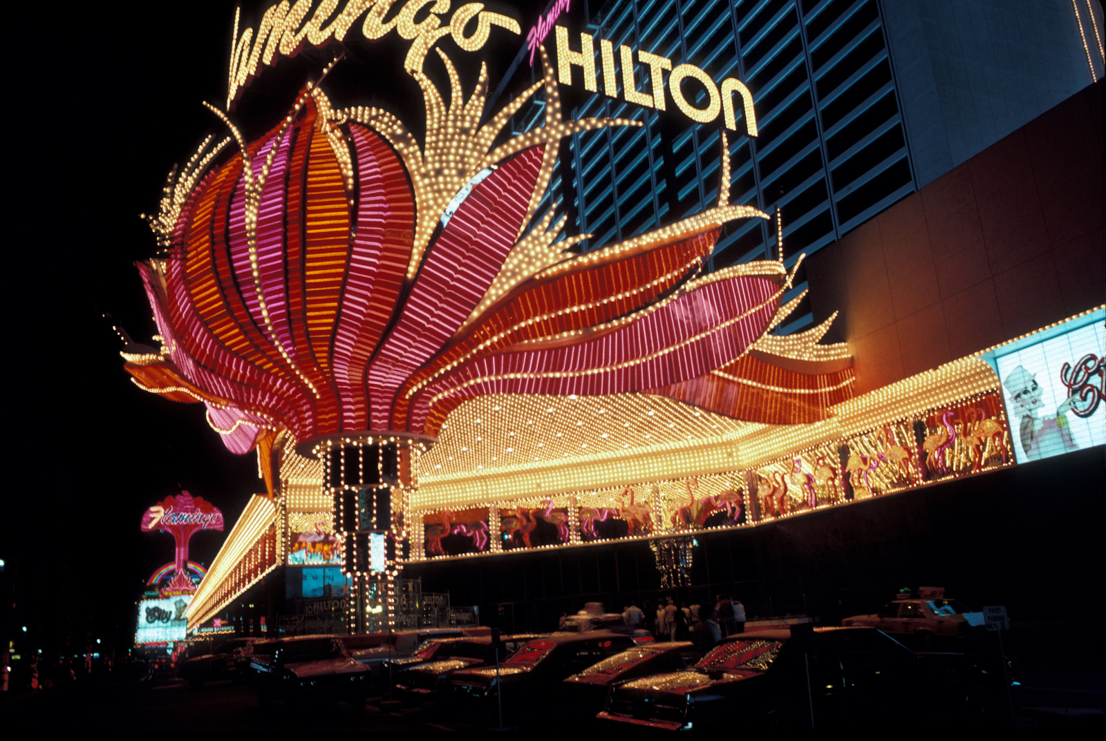 USA, Las Vegas, South Las Vegas Boulevard 3555., a Flamingo Hilton Hotel., 1983, Herpay Gábor, Fortepan #210458