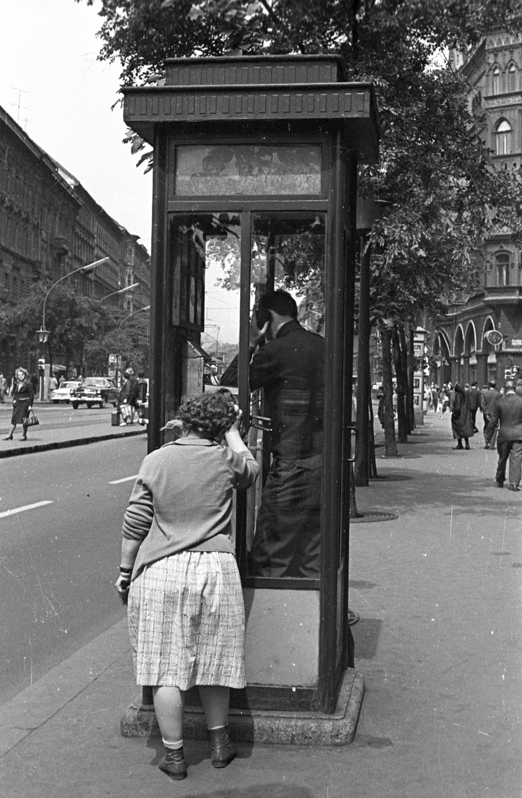 Hungary, Budapest VII., az Erzsébet (Lenin) körűt 19. számtól a Wesselényi utca felé nézve., 1967, Herpay Gábor, Budapest, Fortepan #210488