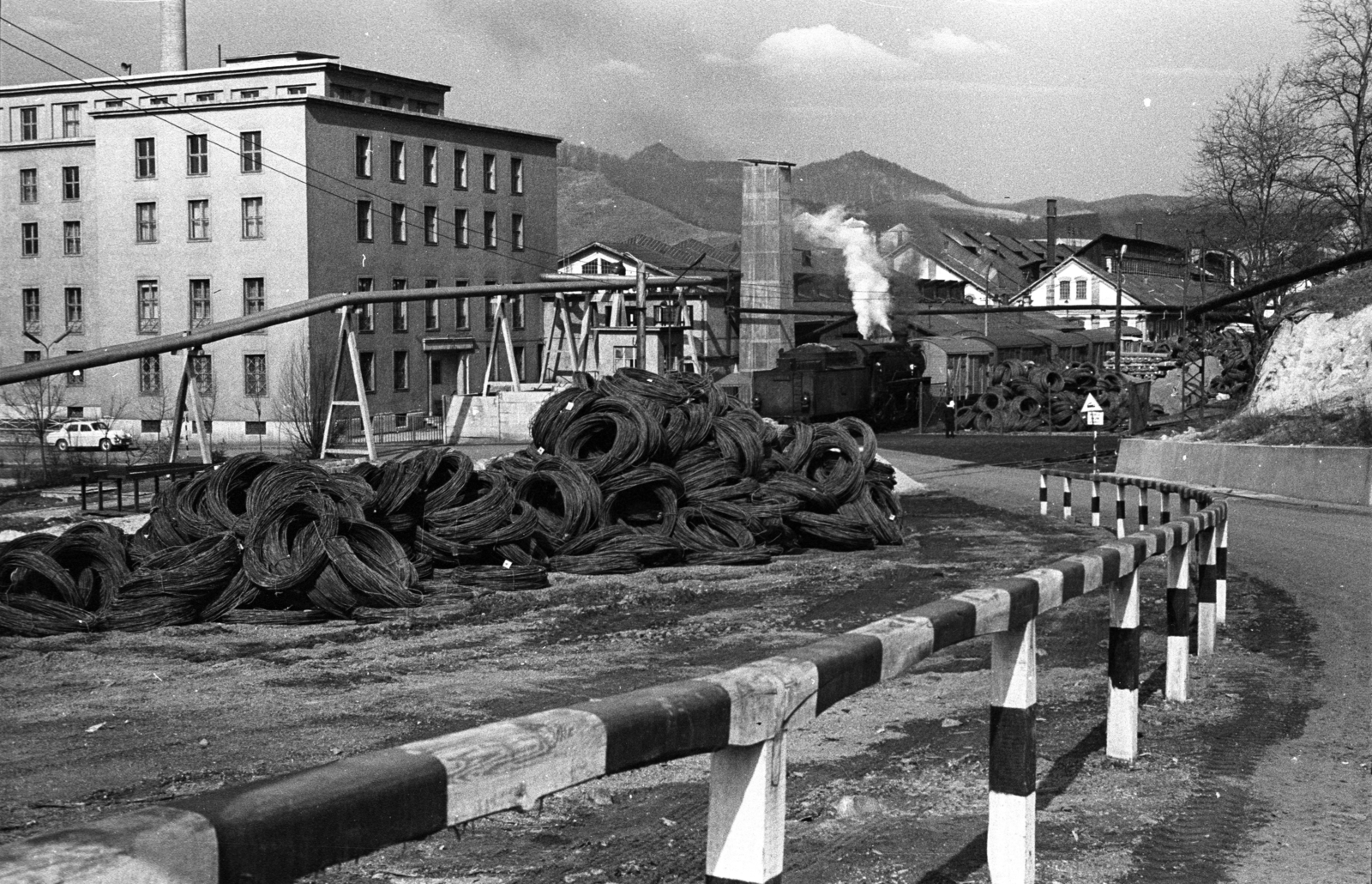 Magyarország, Salgótarján, Borbély utca., 1969, Herpay Gábor, gőzmozdony, kisvasút, drót, gyártelep, Fortepan #210511