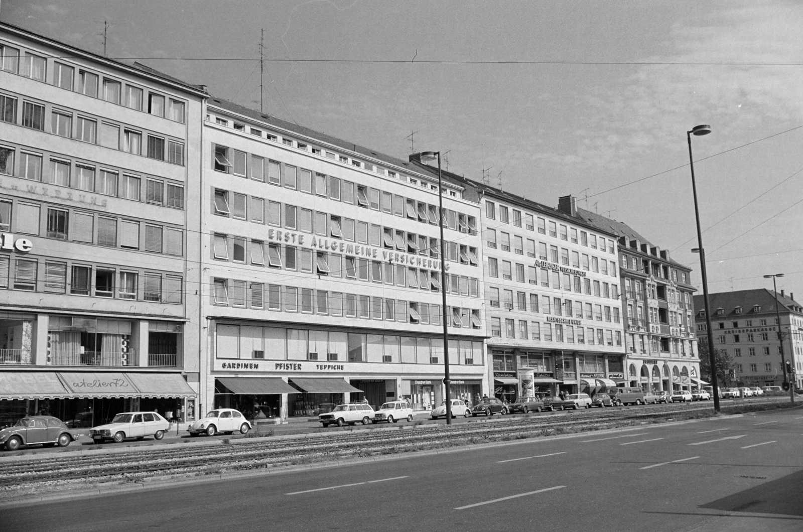 Germany, Munich, Sonnenstraße a Sendlinger-Tor-Platz felé nézve., 1976, Jakab Antal, Fortepan #210676