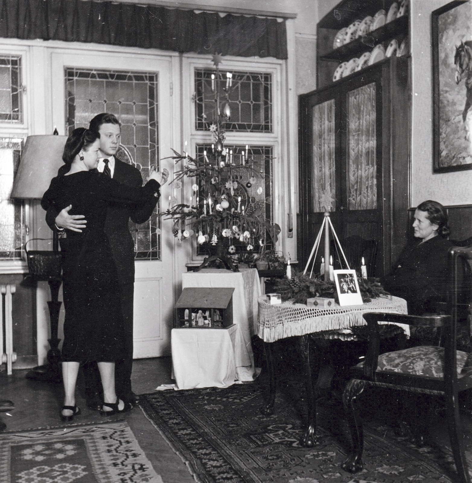 1959, Kieselbach Tamás, Christmas, Fortepan #210832
