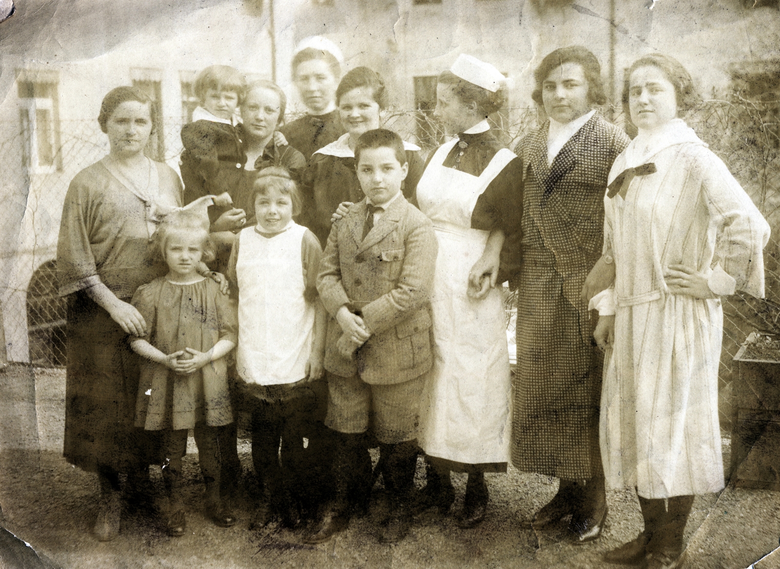1916, Kutas Anna, tableau, family, Fortepan #210930