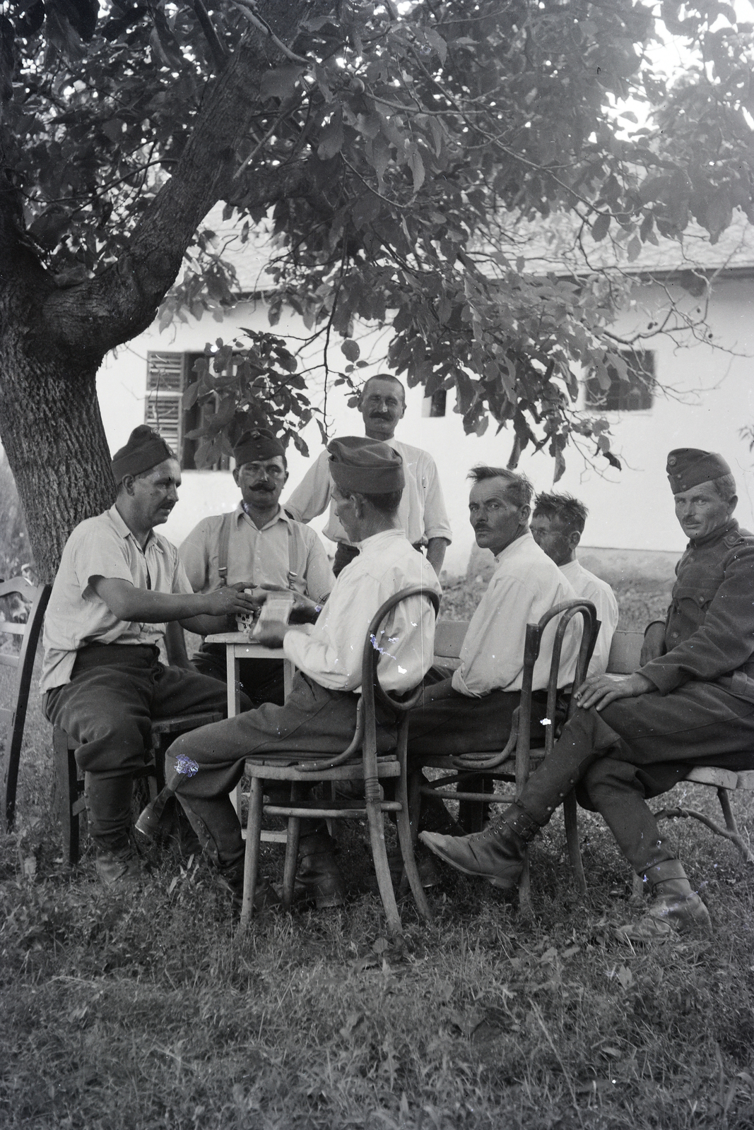 1940, Laborc György, kártyajáték, Fortepan #210939