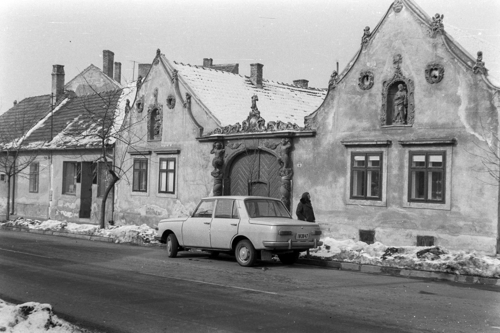 Hungary, Sopron, Szent Mihály utca (Pozsonyi út) 9., a Két mór-ház., 1982, Maróti Zoltán, number plate, Fortepan #210992