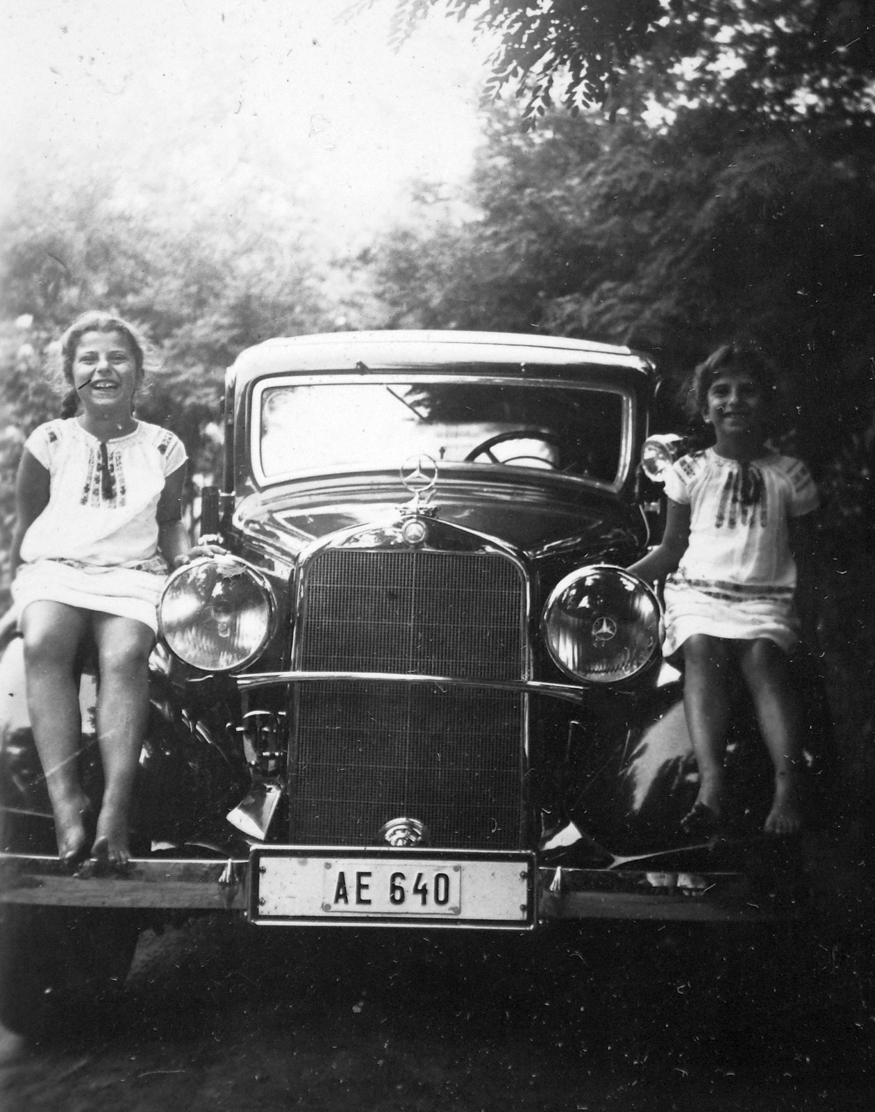 1935, Del Medico Imre, German brand, Mercedes-brand, automobile, number plate, sitting on a car, Fortepan #21104
