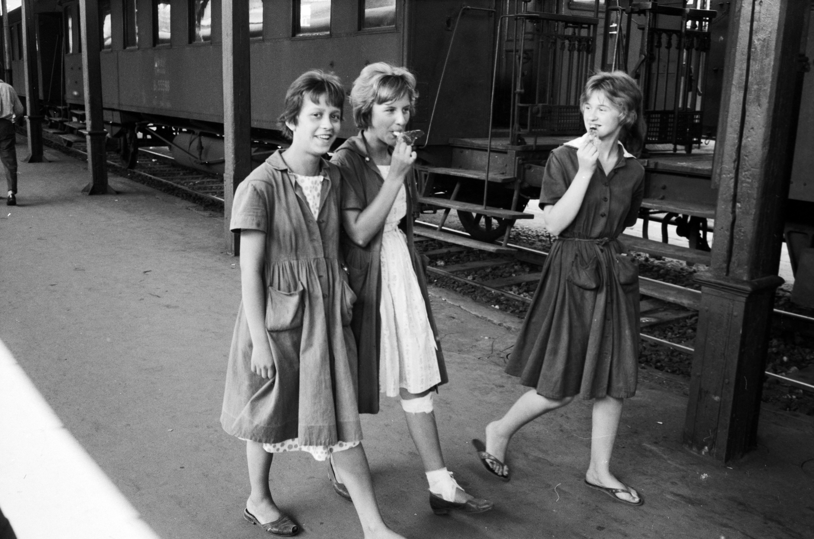 Hungary, Budapest VIII., Keleti pályaudvar., 1961, ETH Zürich, Budapest, Best of, Fortepan #211172