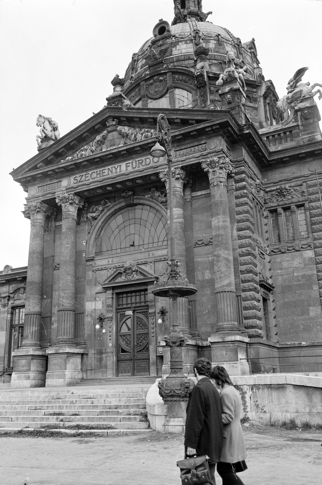 Magyarország, Városliget, Budapest XIV., Széchenyi fürdő., 1972, ETH Zürich, Budapest, Fortepan #211250