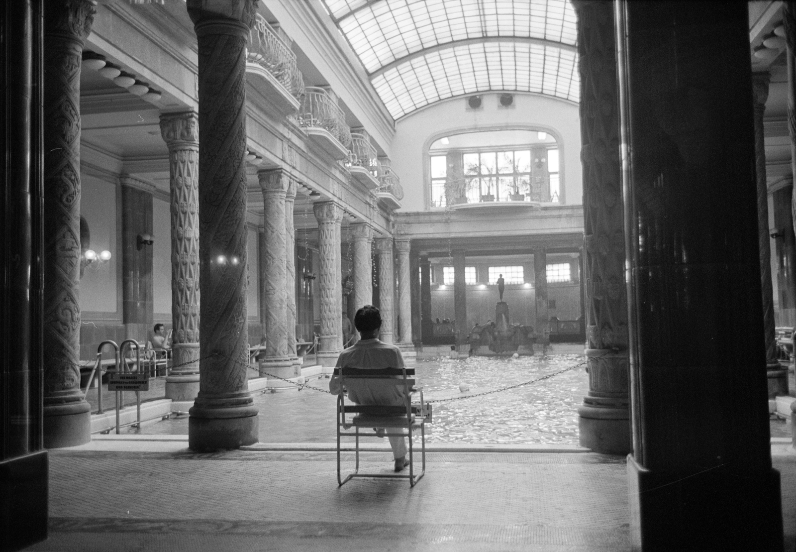 Hungary, Budapest XI., Gellért Gyógyfürdő, pezsgőfürdő., 1972, ETH Zürich, Budapest, interior, Fortepan #211262