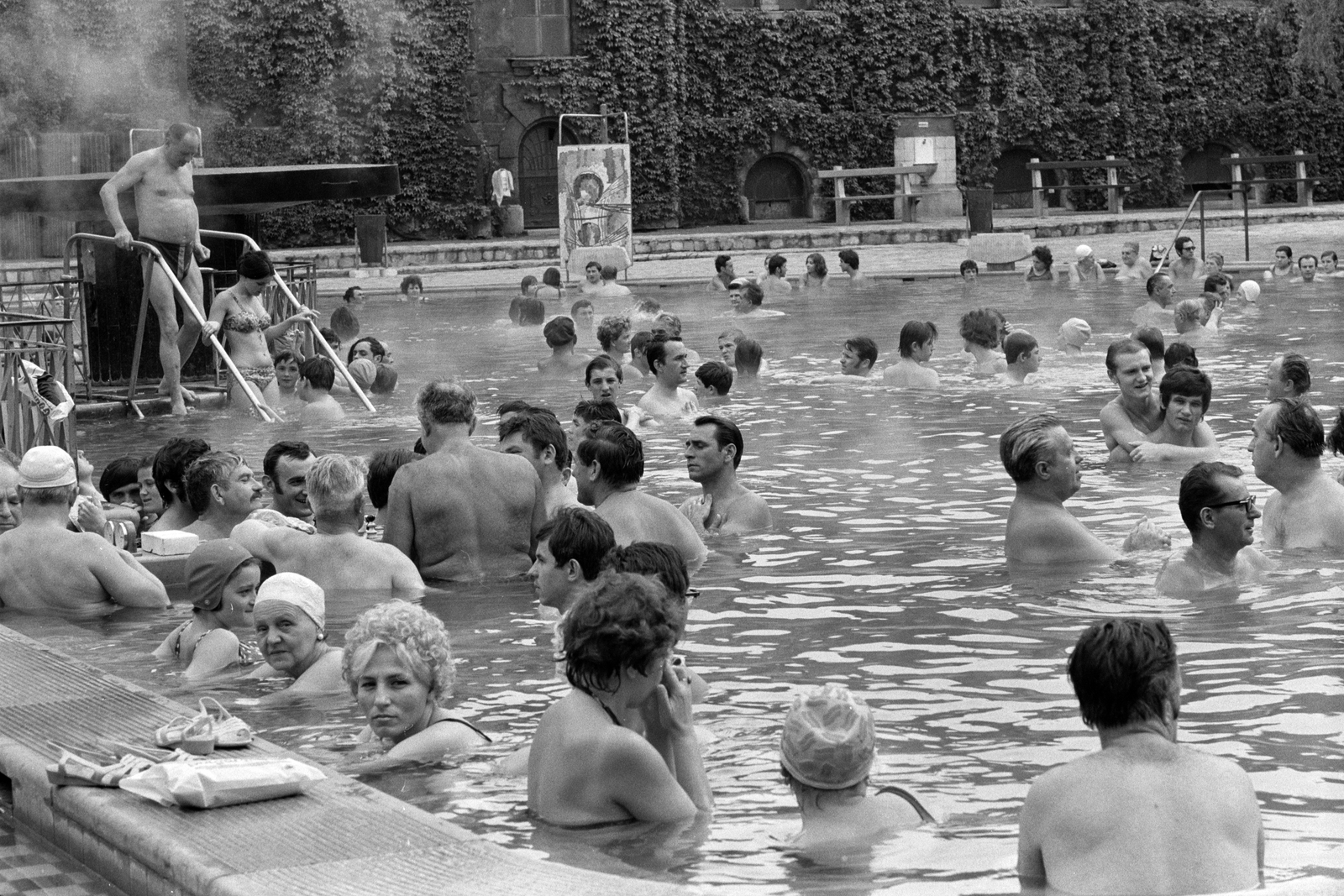 Magyarország, Városliget, Budapest XIV., Széchenyi fürdő., 1972, ETH Zürich, Budapest, Fortepan #211274
