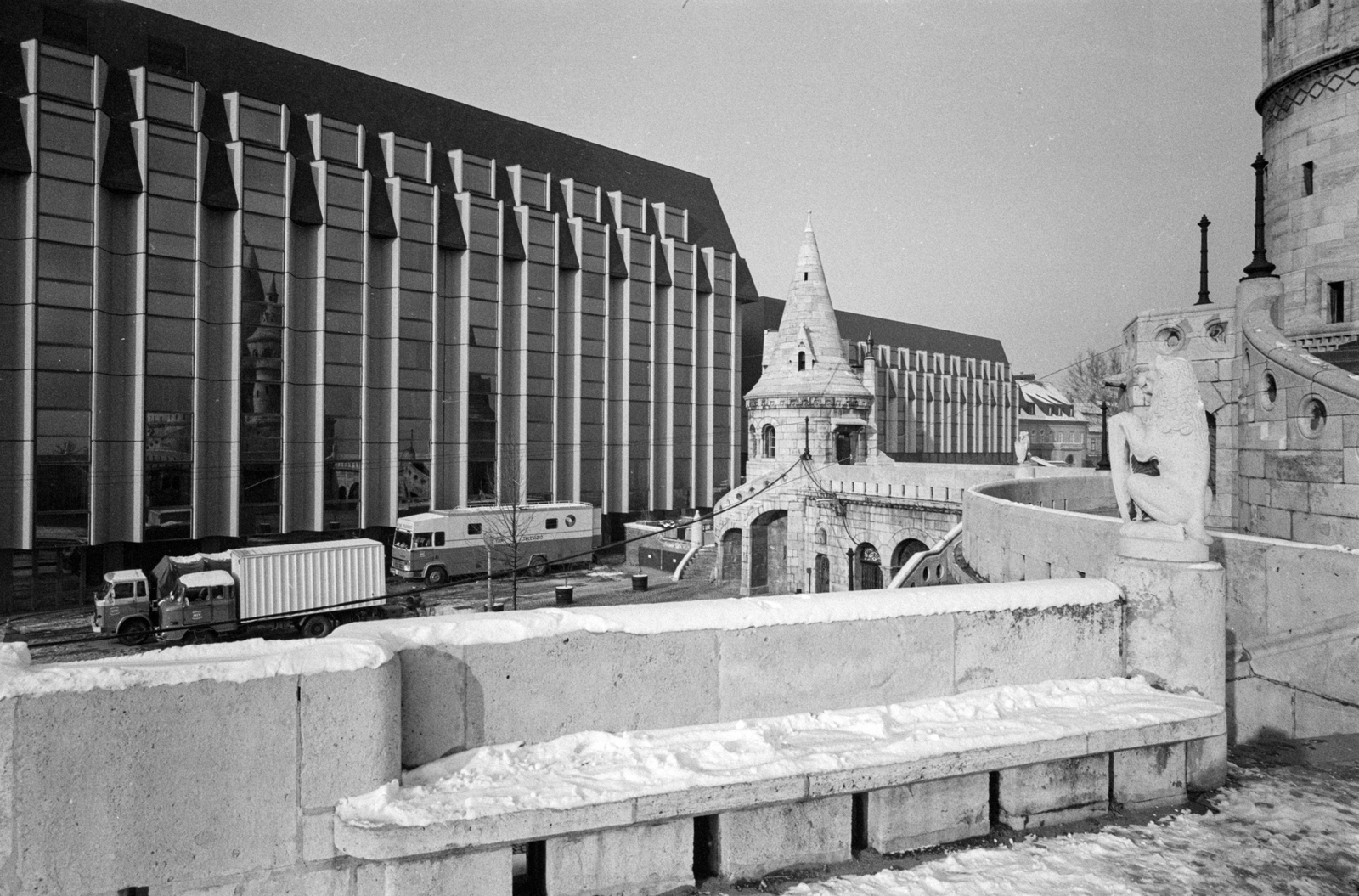 Hungary, Halászbástya, Budapest I., szemben a Hilton szálló., 1977, ETH Zürich, Budapest, Fortepan #211313