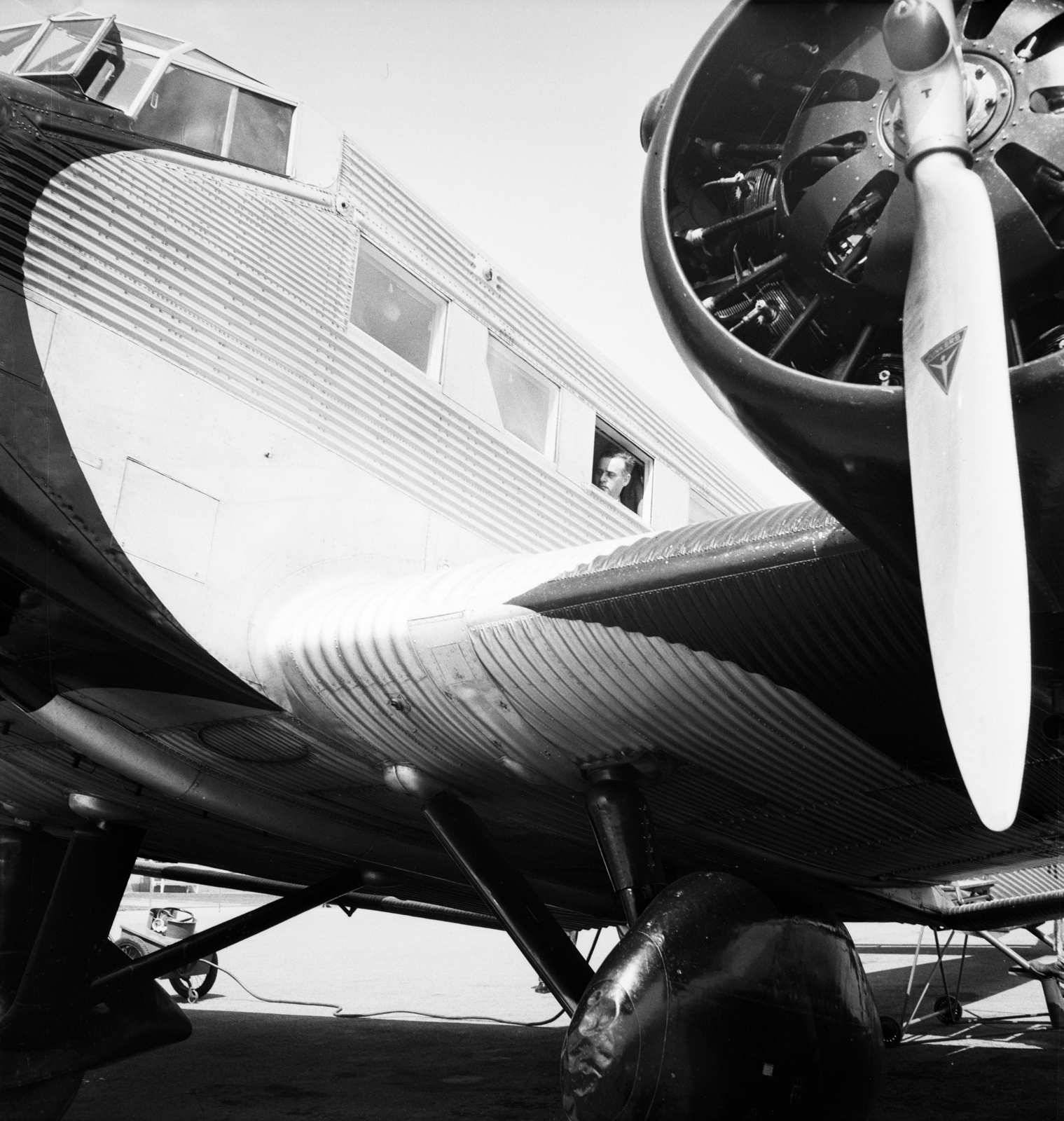 Switzerland, Zurich, Dübendorf repülőtere., 1936, ETH Zürich, airplane, Junkers-brand, MALÉRT airways, Fortepan #211428