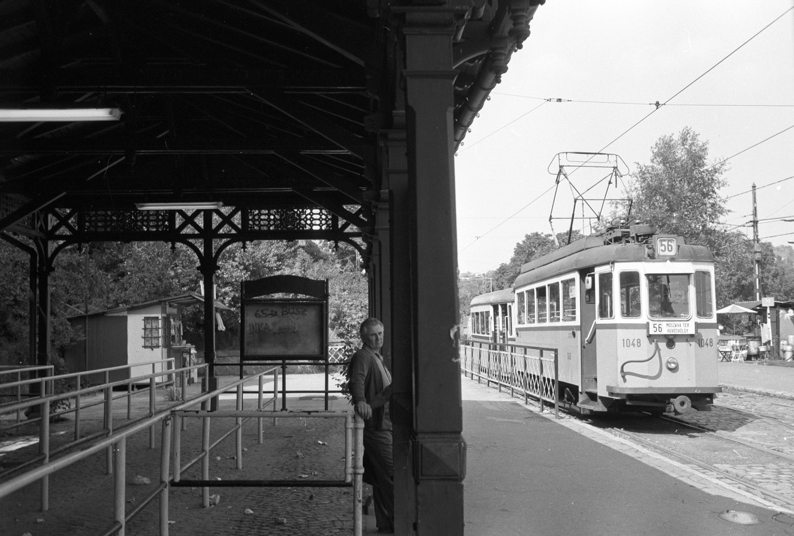 Magyarország, Hűvösvölgy, Budapest II., villamos-végállomás., 1979, ETH Zürich, Budapest, Fortepan #211471