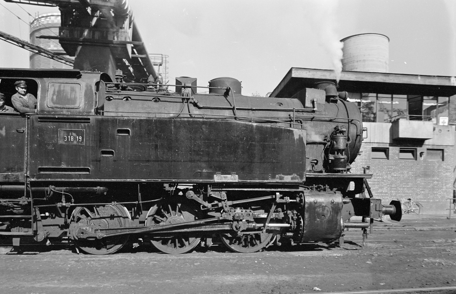 Hungary, Ózd, Ózdi Kohászati Üzemek, 318.19 pályaszámú gőzmozdony., 1983, ETH Zürich, steam locomotive, Fortepan #211504