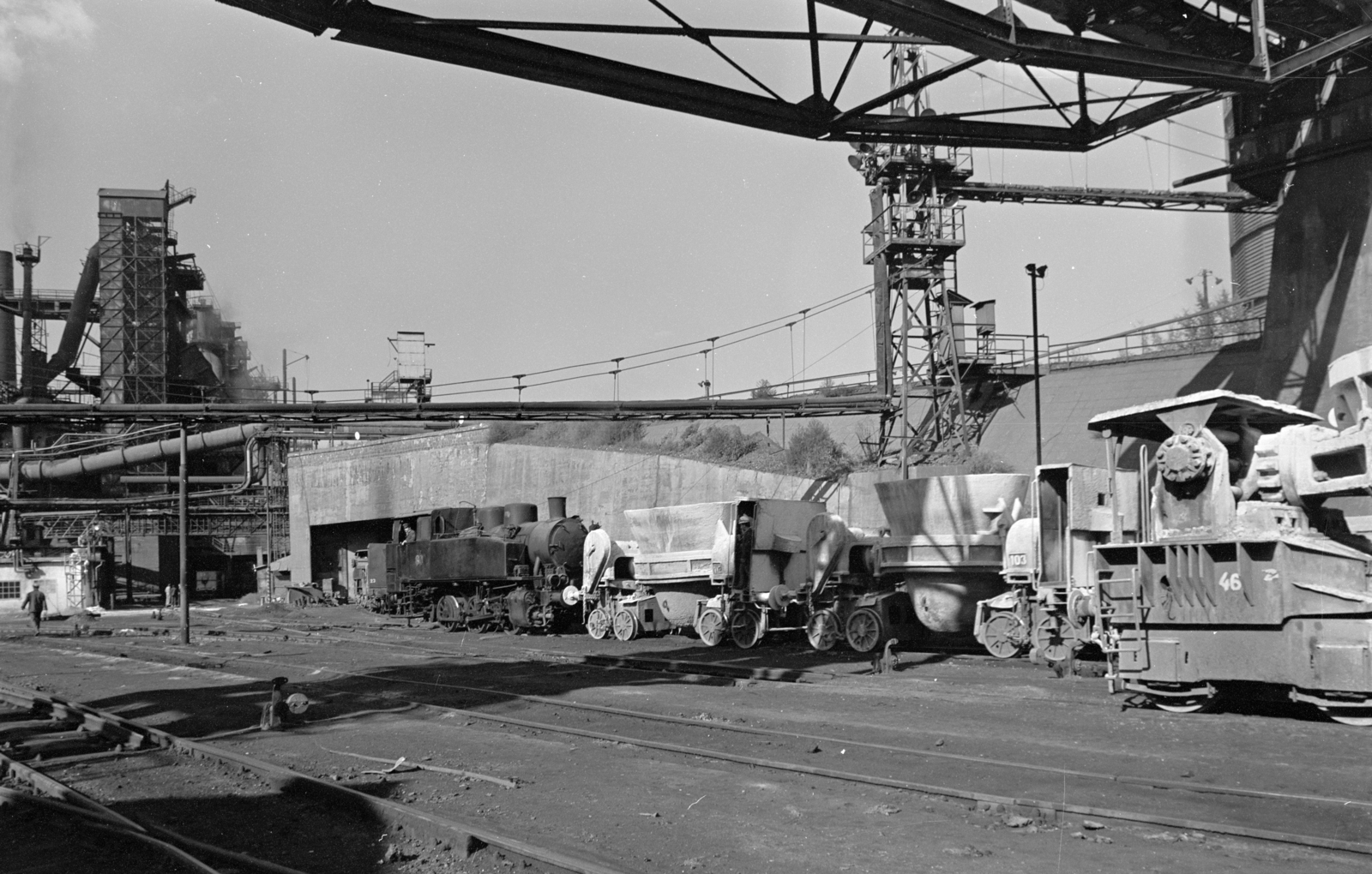 Magyarország, Ózd, Ózdi Kohászati Üzemek, 318.19 pályaszámú gőzmozdony., 1983, ETH Zürich, gőzmozdony, Fortepan #211506