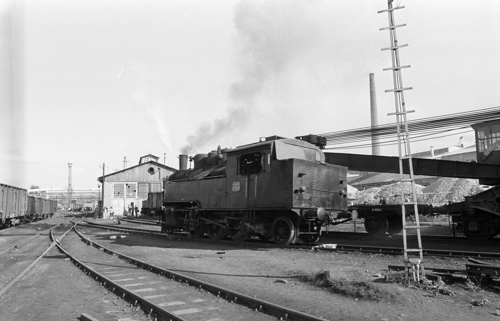 Hungary, Ózd, Ózdi Kohászati Üzemek, 33 pályaszámú gőzmozdony., 1983, ETH Zürich, steam locomotive, Fortepan #211513