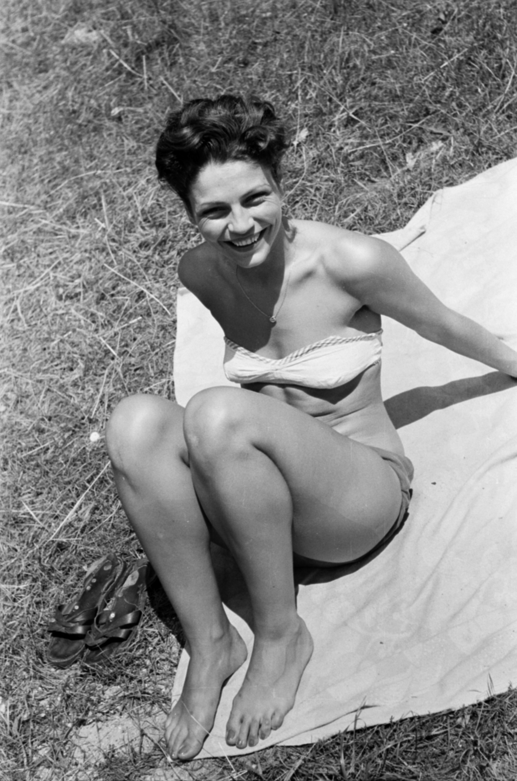 1957, Szalai Veronika, smile, woman, Fortepan #211574