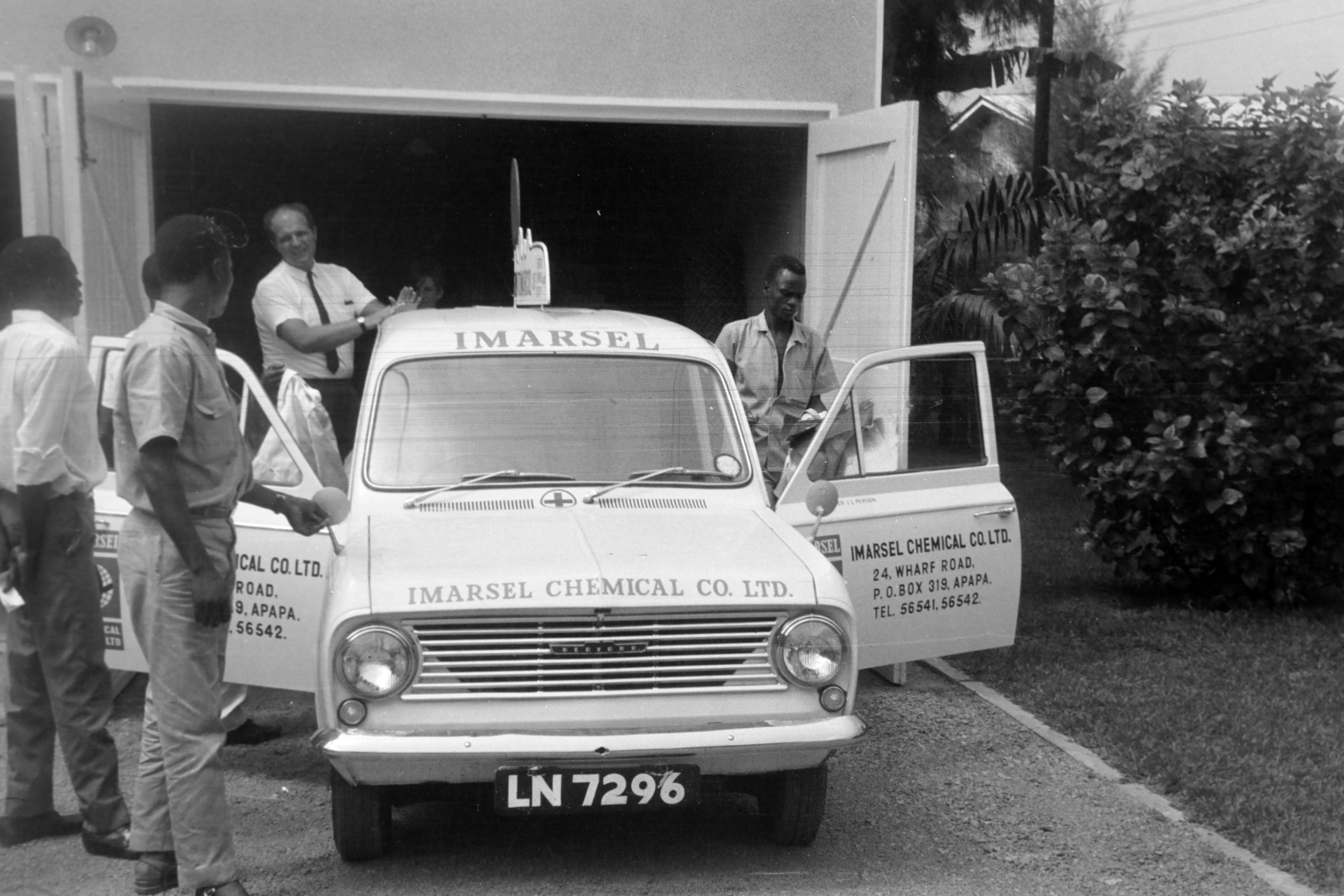 1962, Szathmáry Géza dr., Bedford-brand, Bedford HA, Fortepan #211656